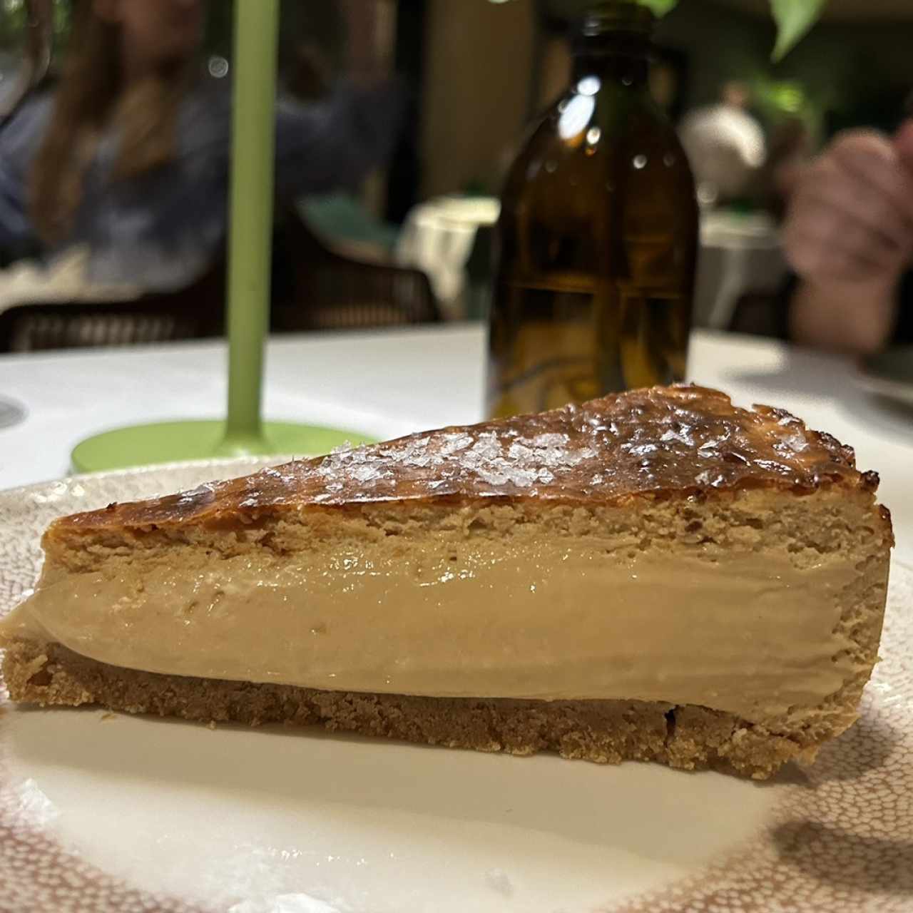 Tarta Vasca de dulce de leche con sal gruesa