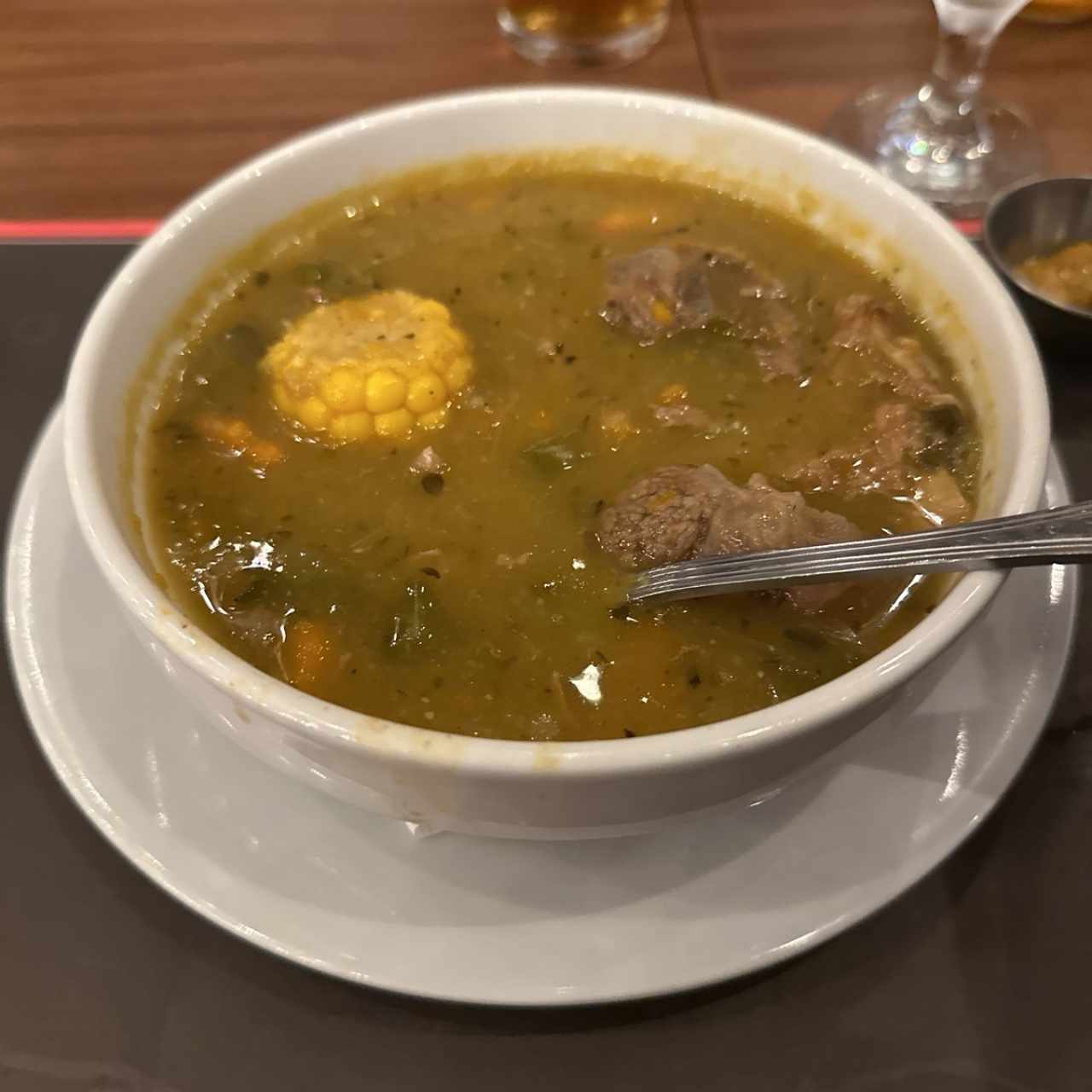 Sopa de costilla ahumada