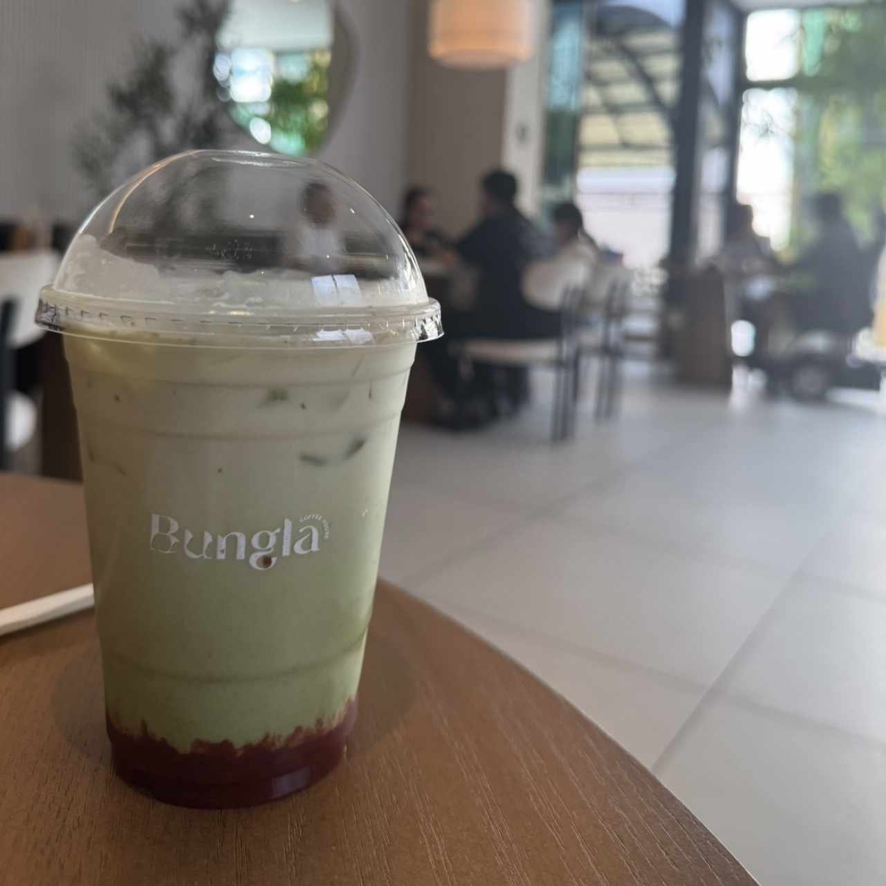 Matcha Strawberry Iced Latte 