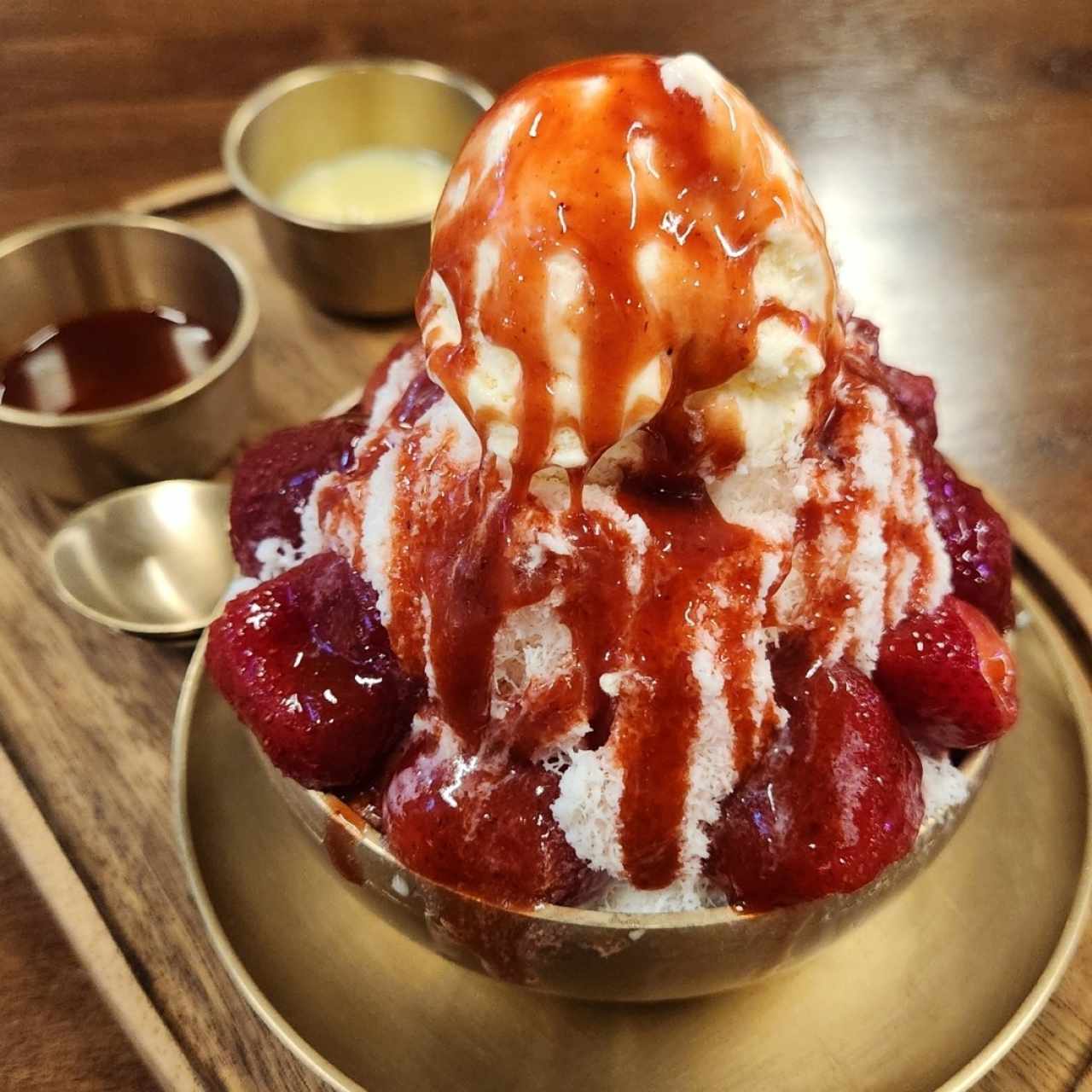 bingsu de fresa