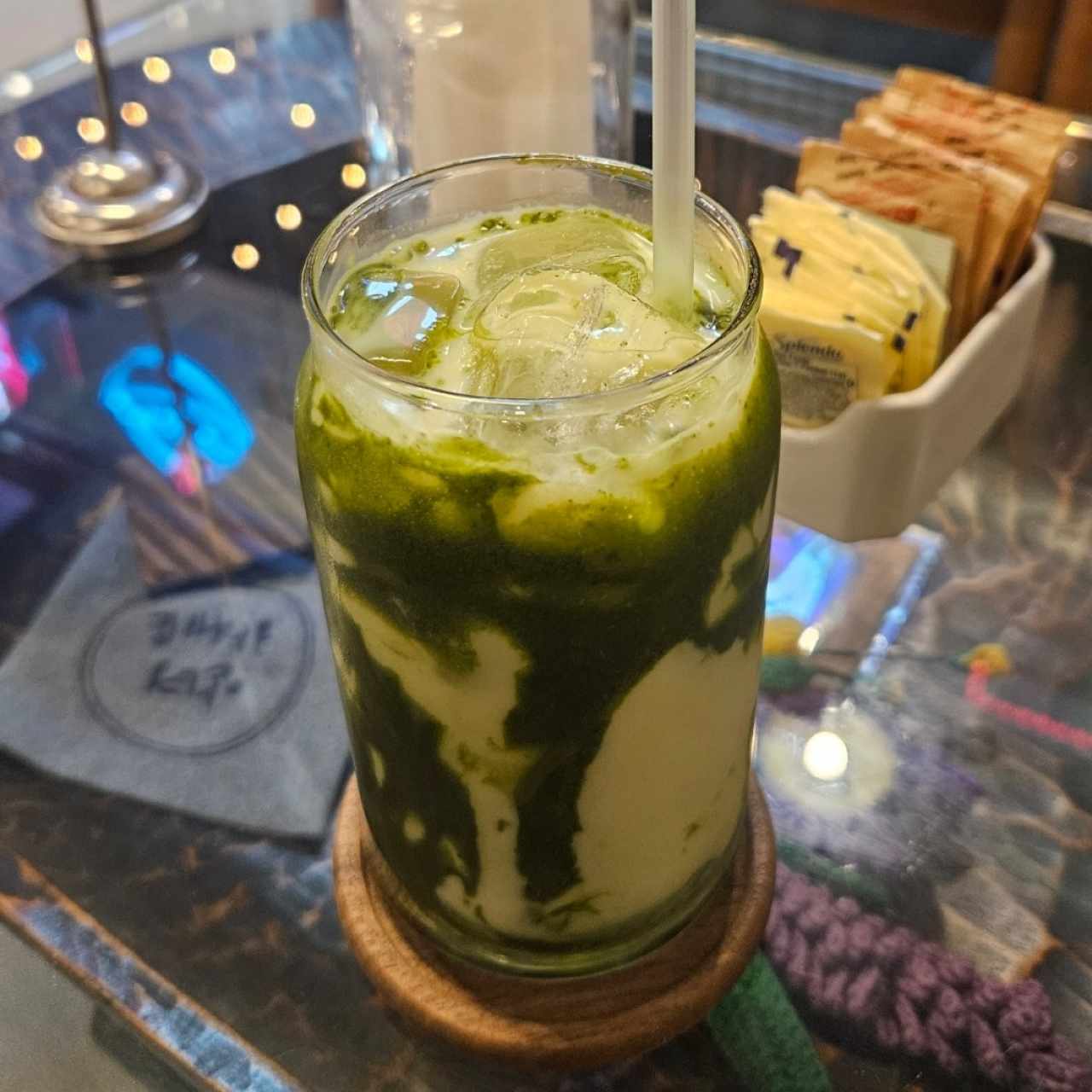 iced matcha latte