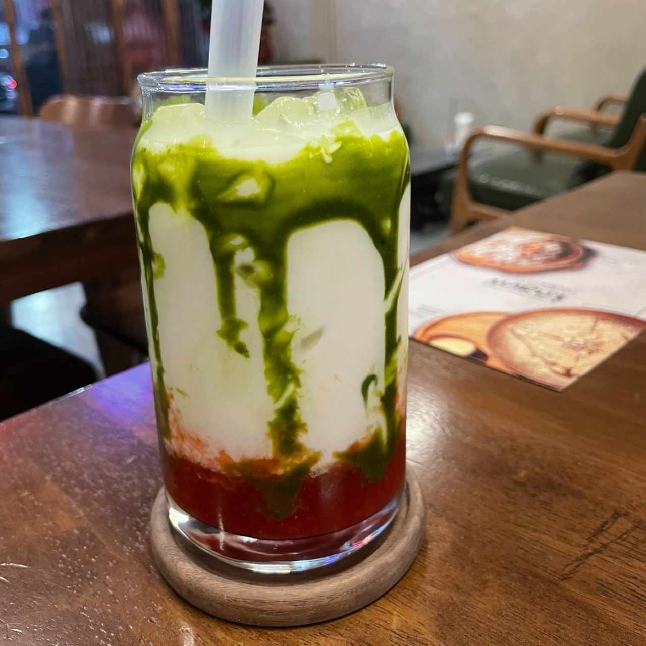 Iced Strawberry Matcha Latte
