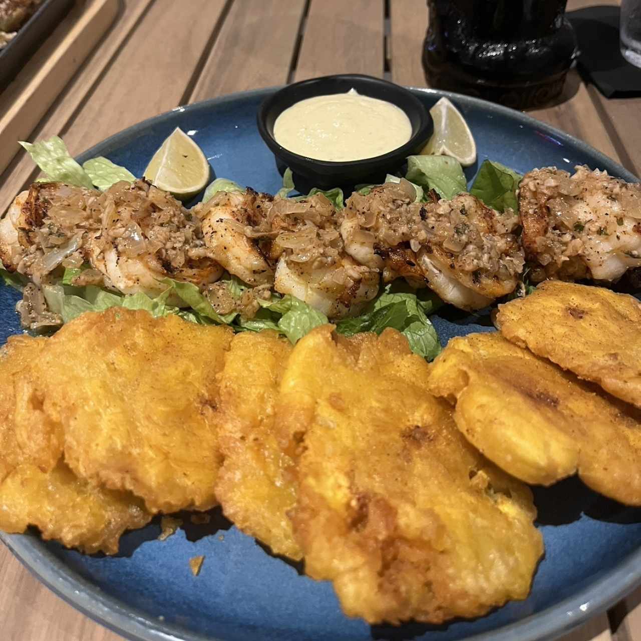 Langostinos fritos o al grill