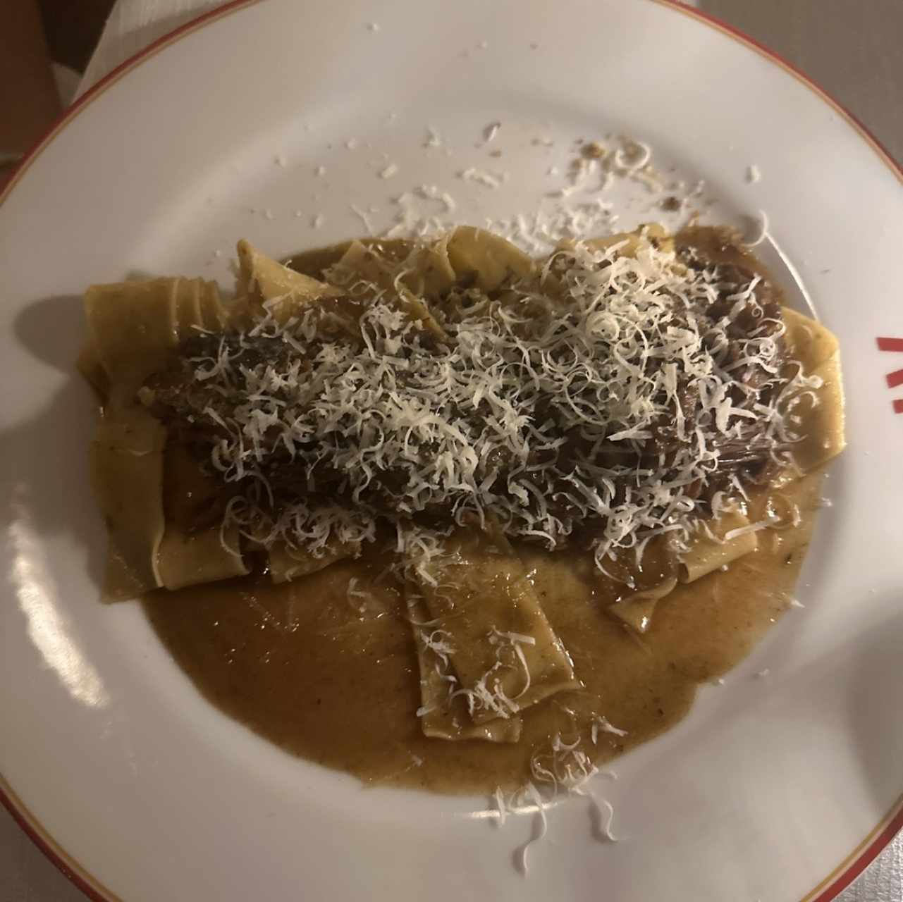 Papardelle di short ribs