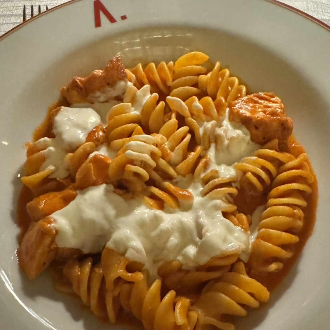 Pasta con salmon