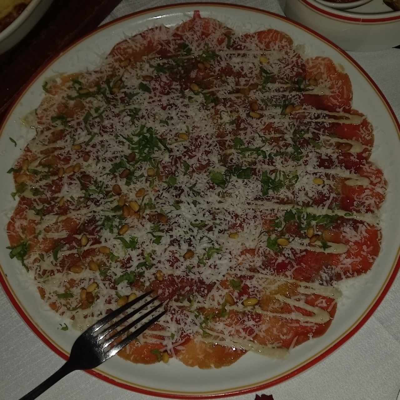 carpaccio de carne 