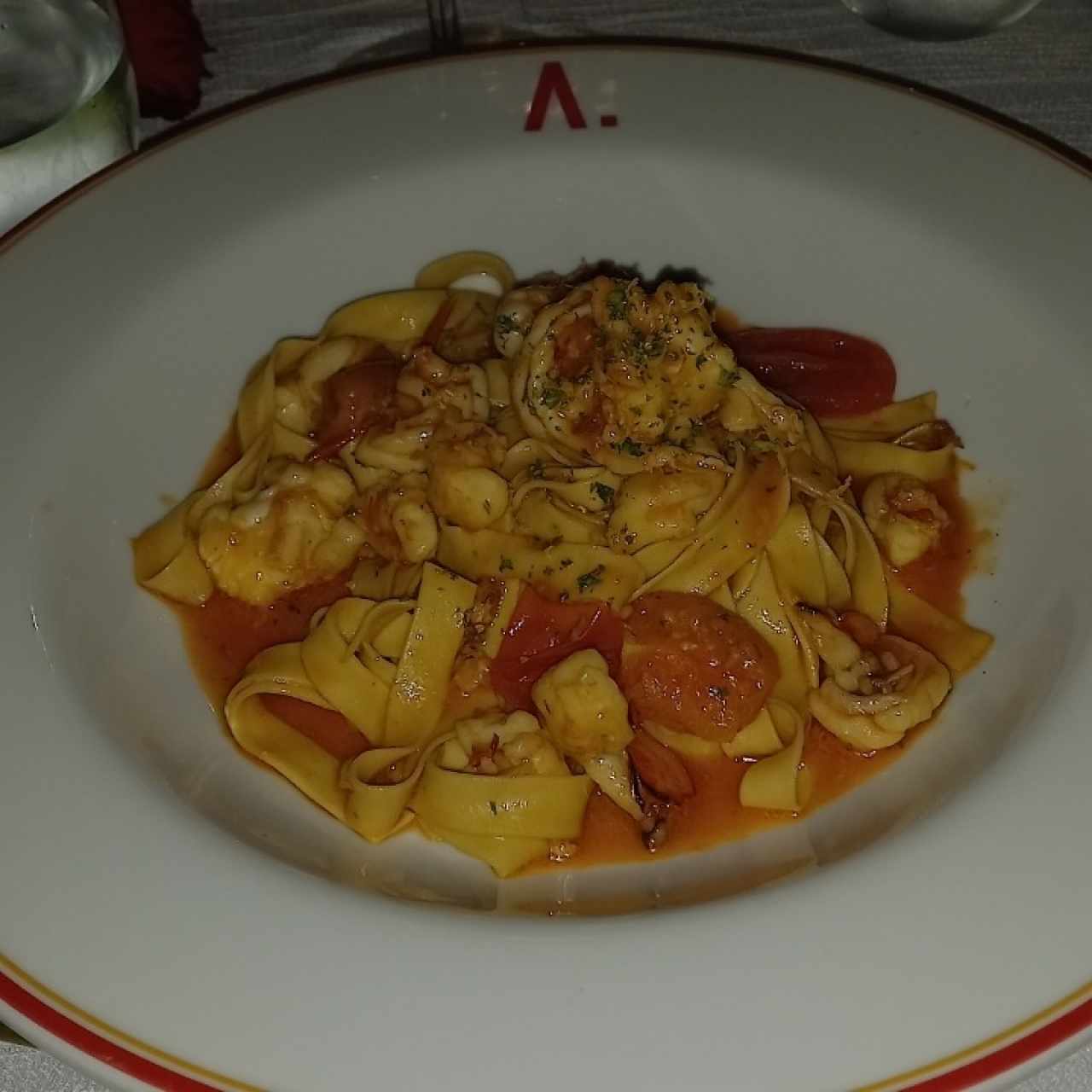 tagliatelli de langostinos