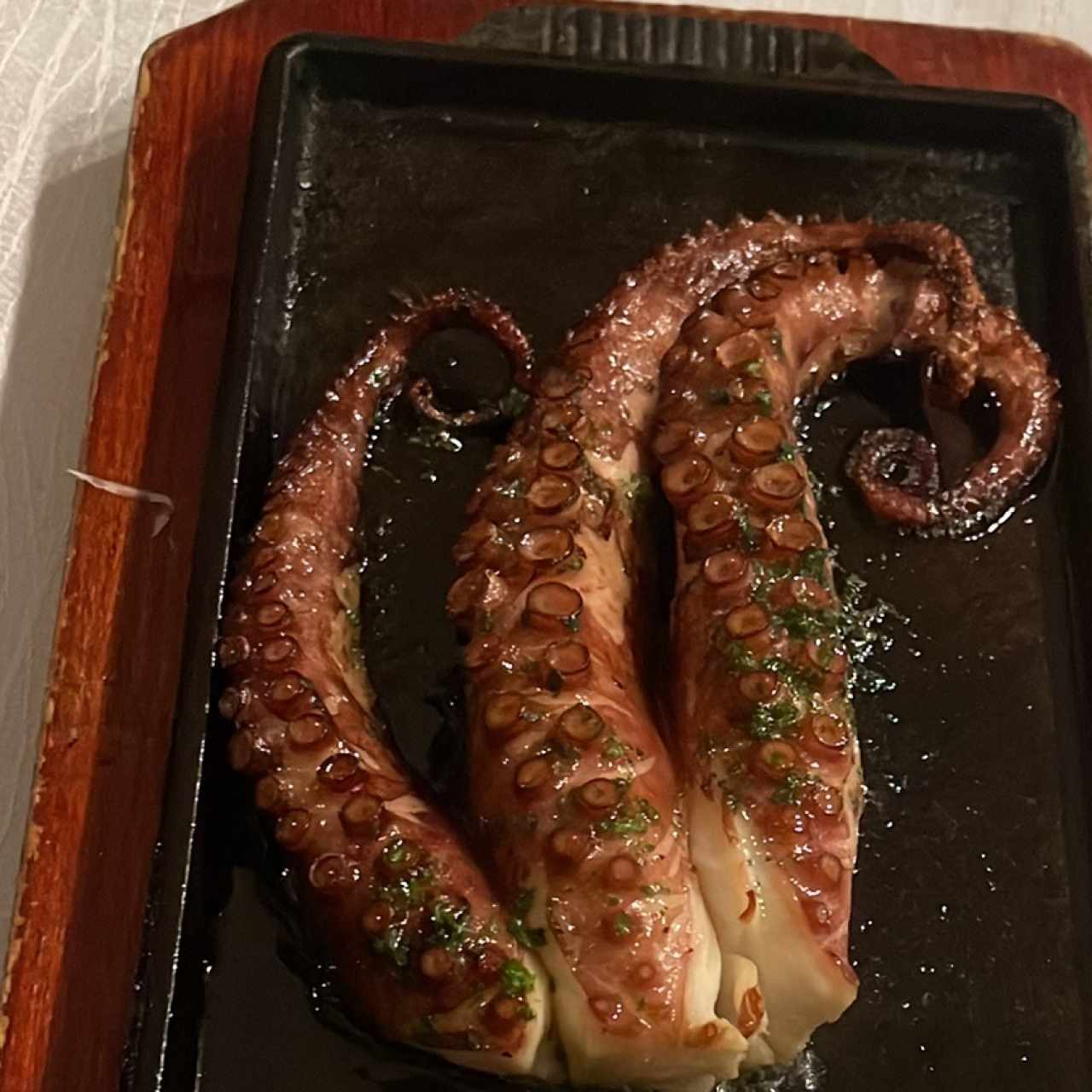 Pulpo a la braza 