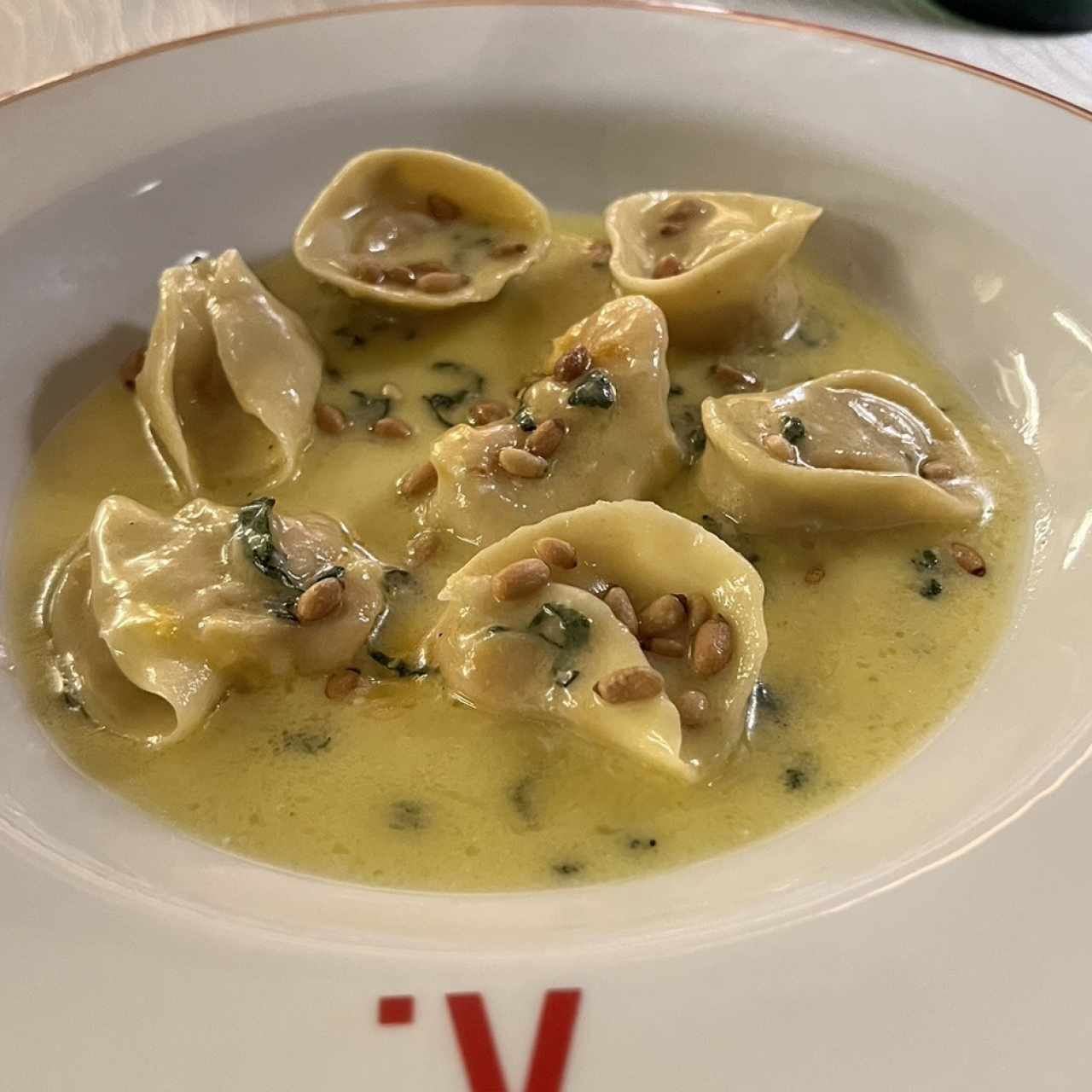 Ravioli con queso de cabra