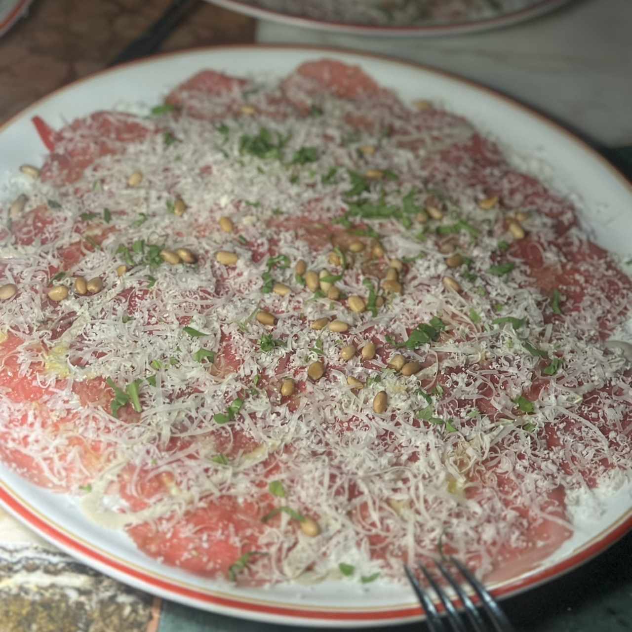 Carpaccio de res 