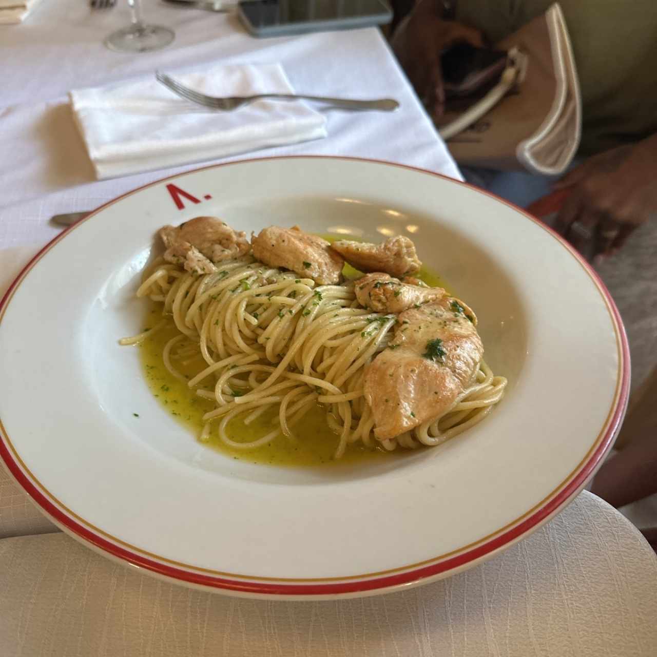 Espaguetti al oleo
