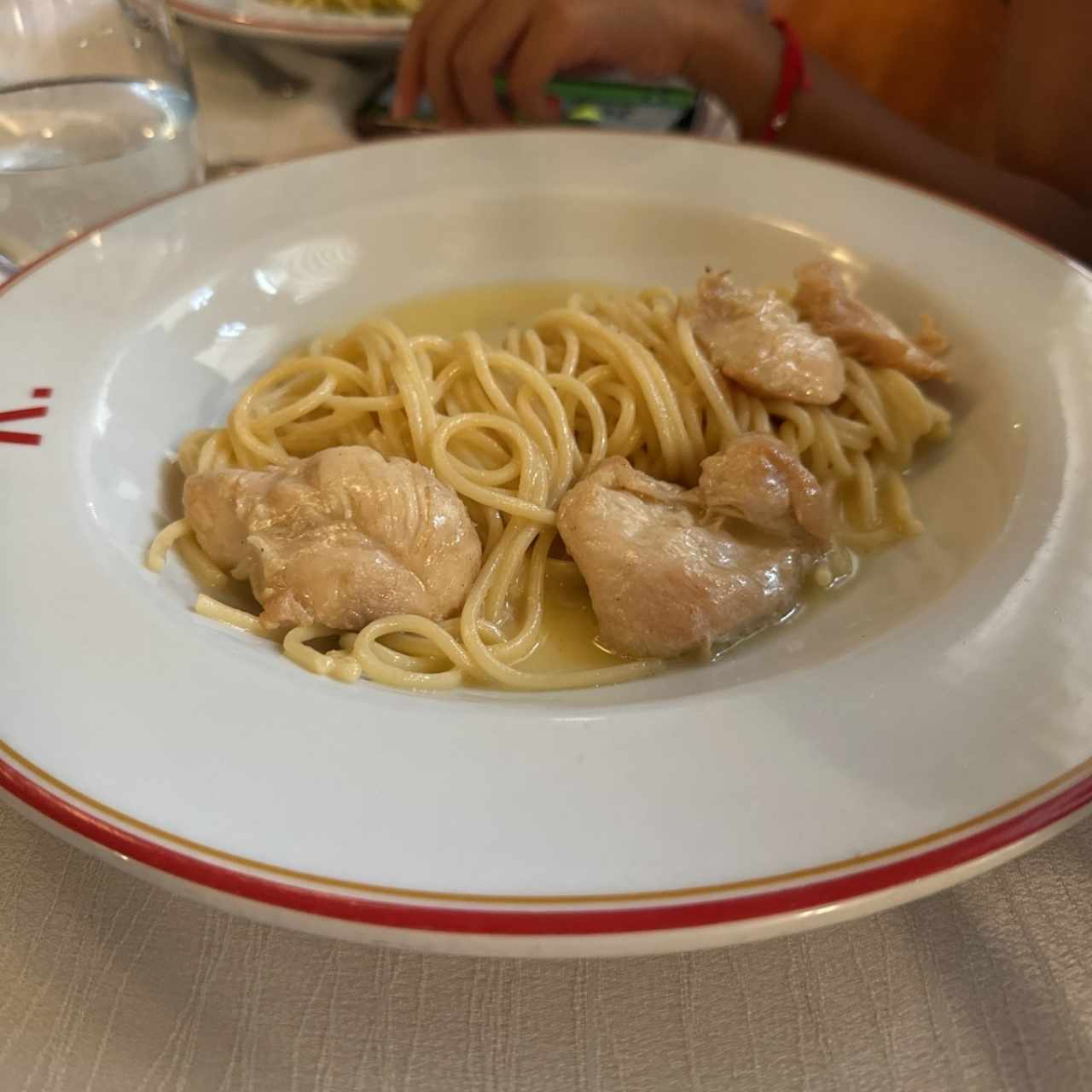 Pasta de pollo