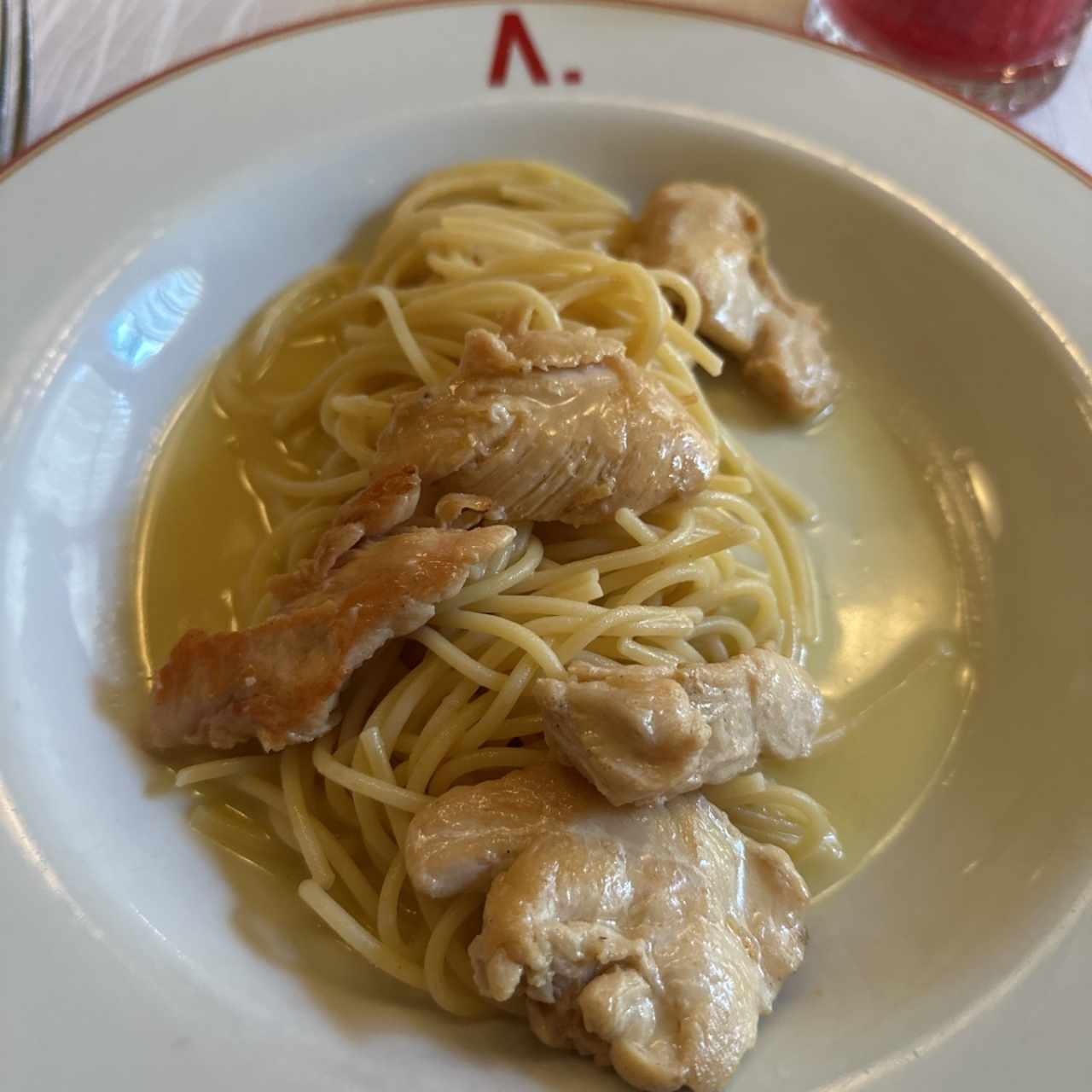 Al burro con pollo 