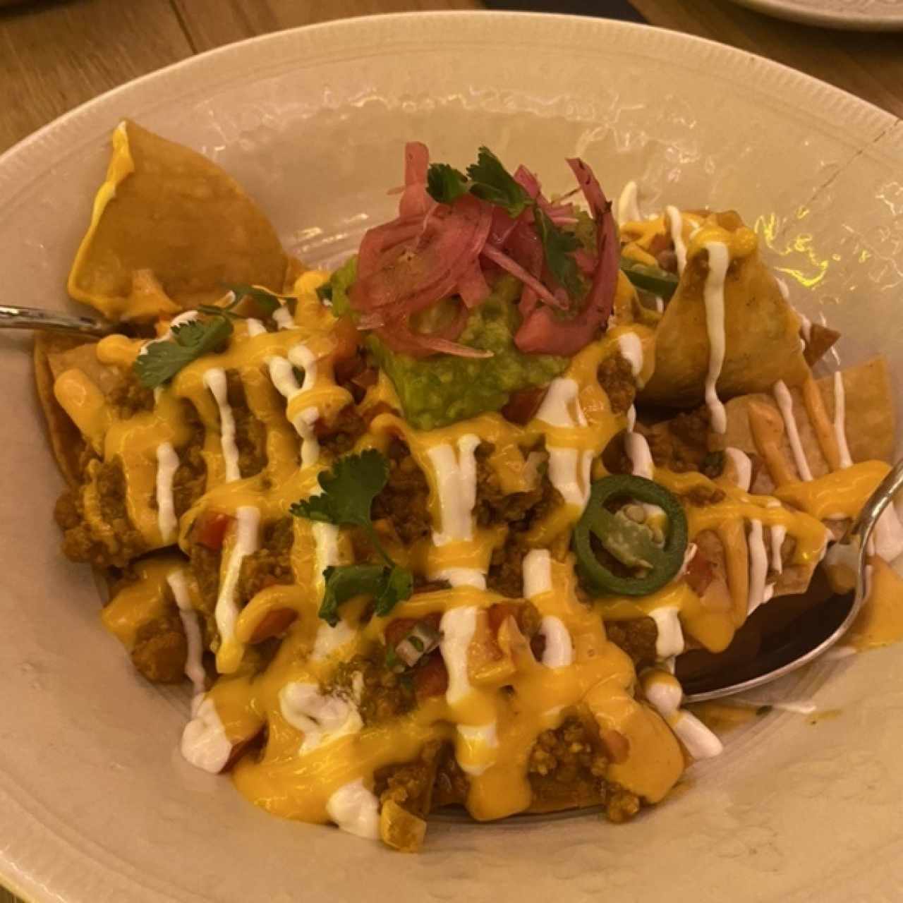 Nachos con carne