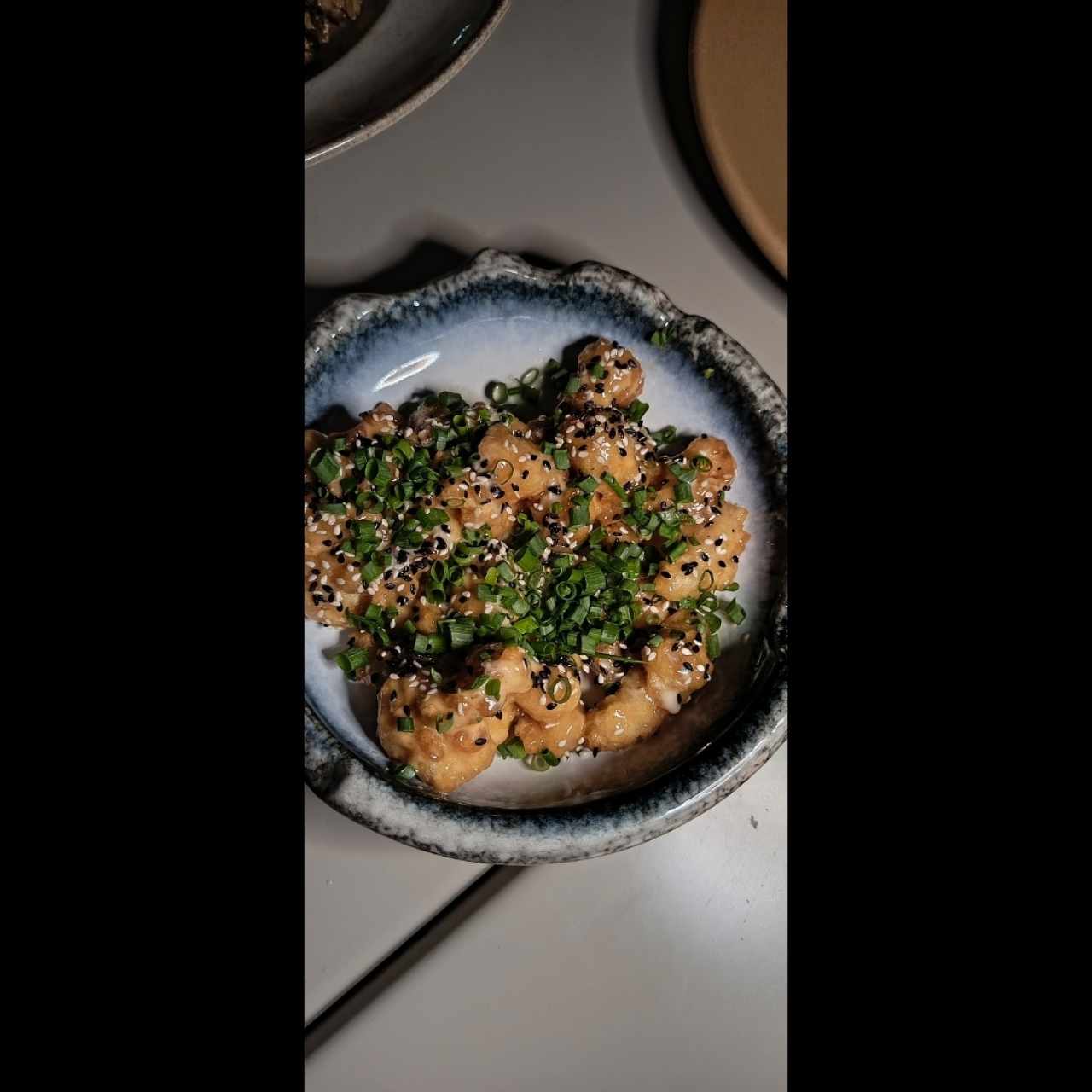 camarones en tempura
