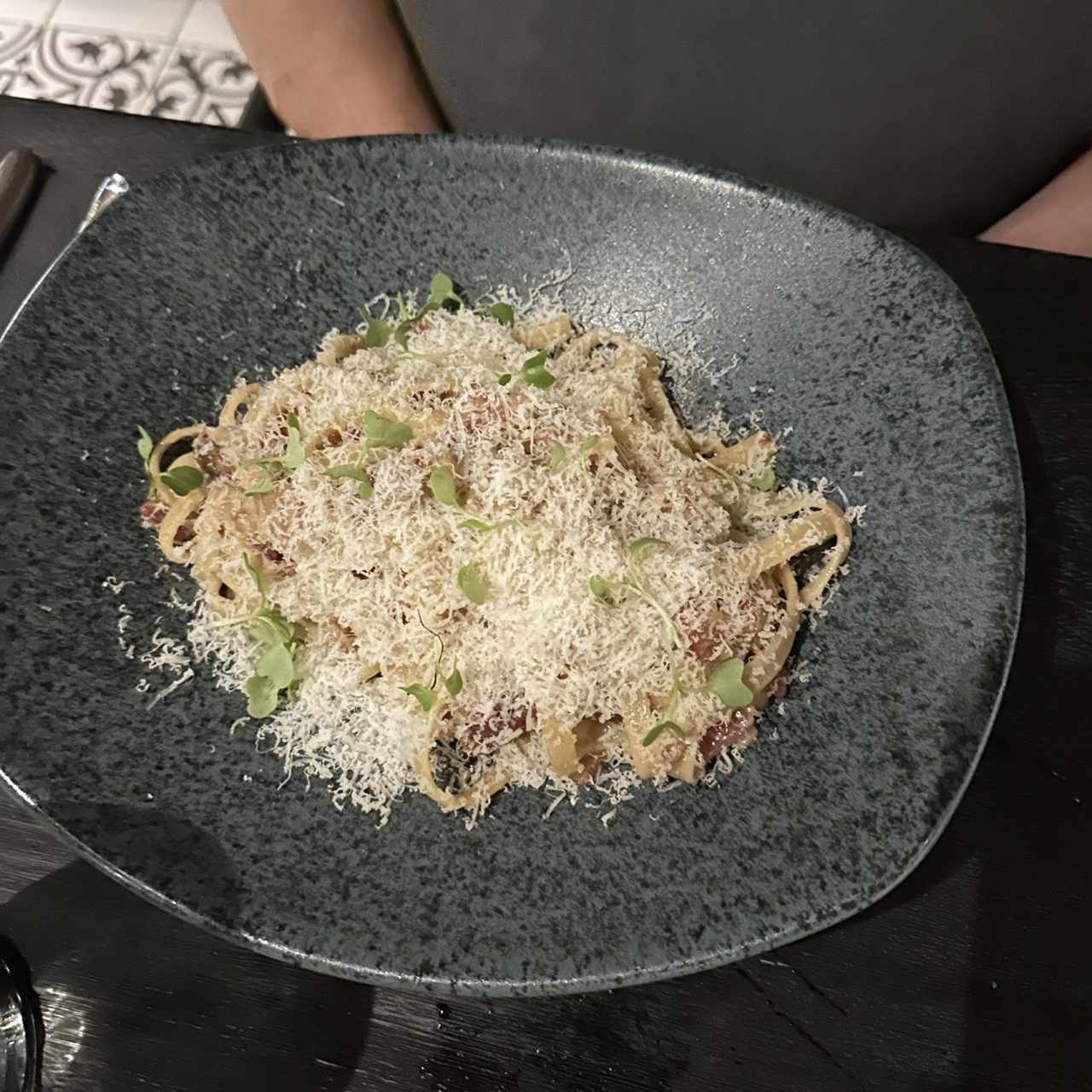 Fetuccini carbonara