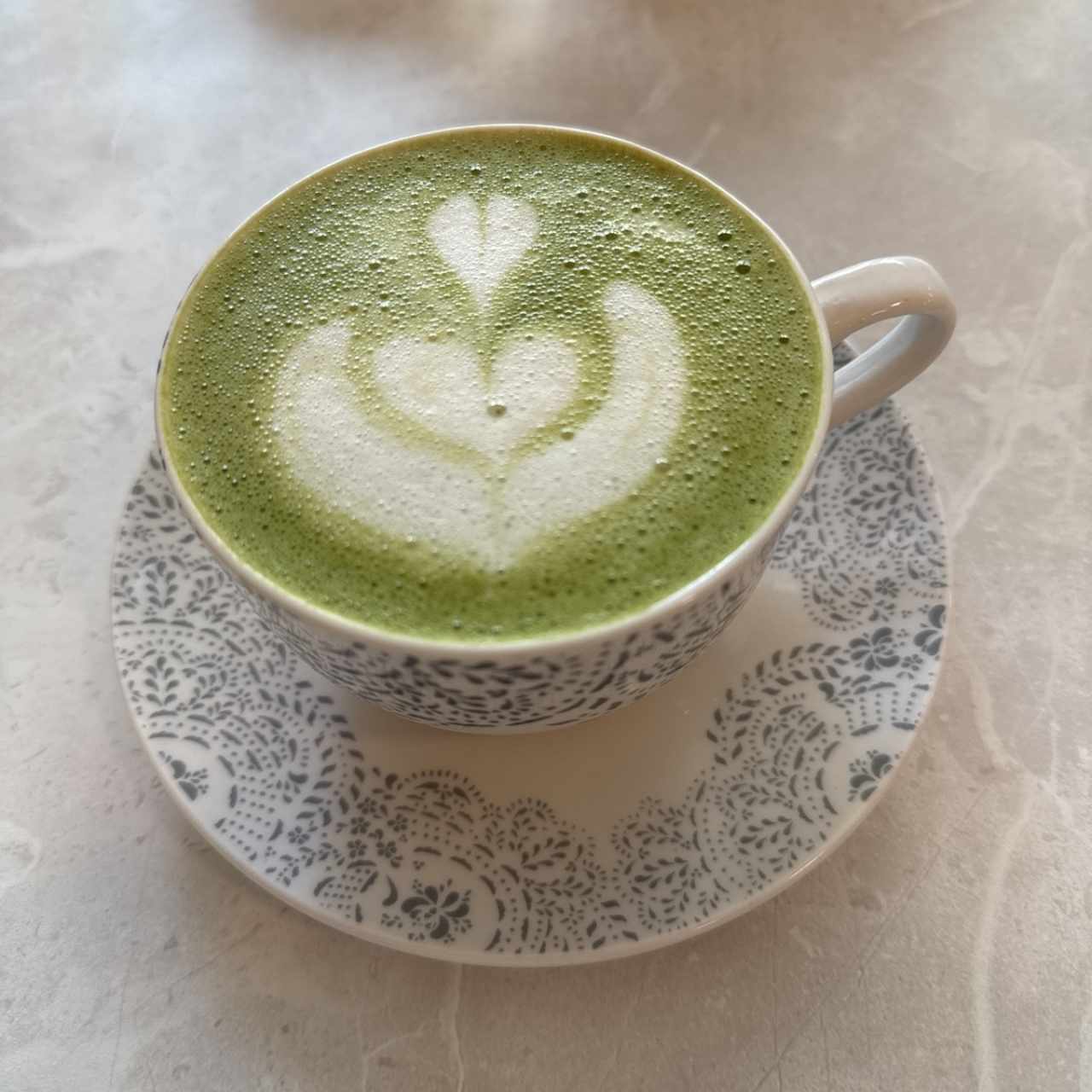 Matcha con leche de soya 