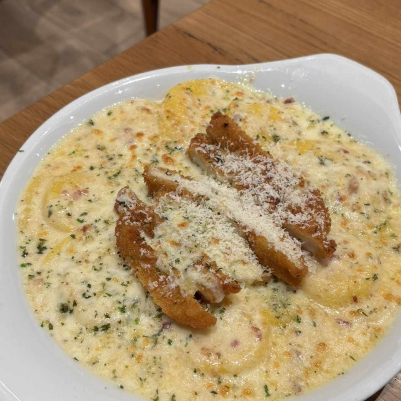 Ravioli Carbonara