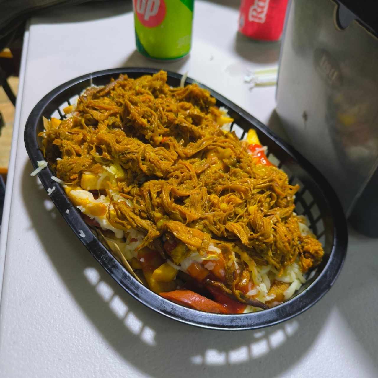 Salchipapa especial de carne