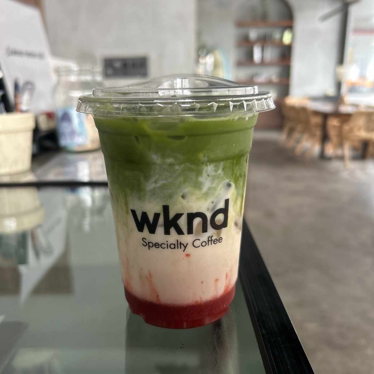 Strawberry matcha