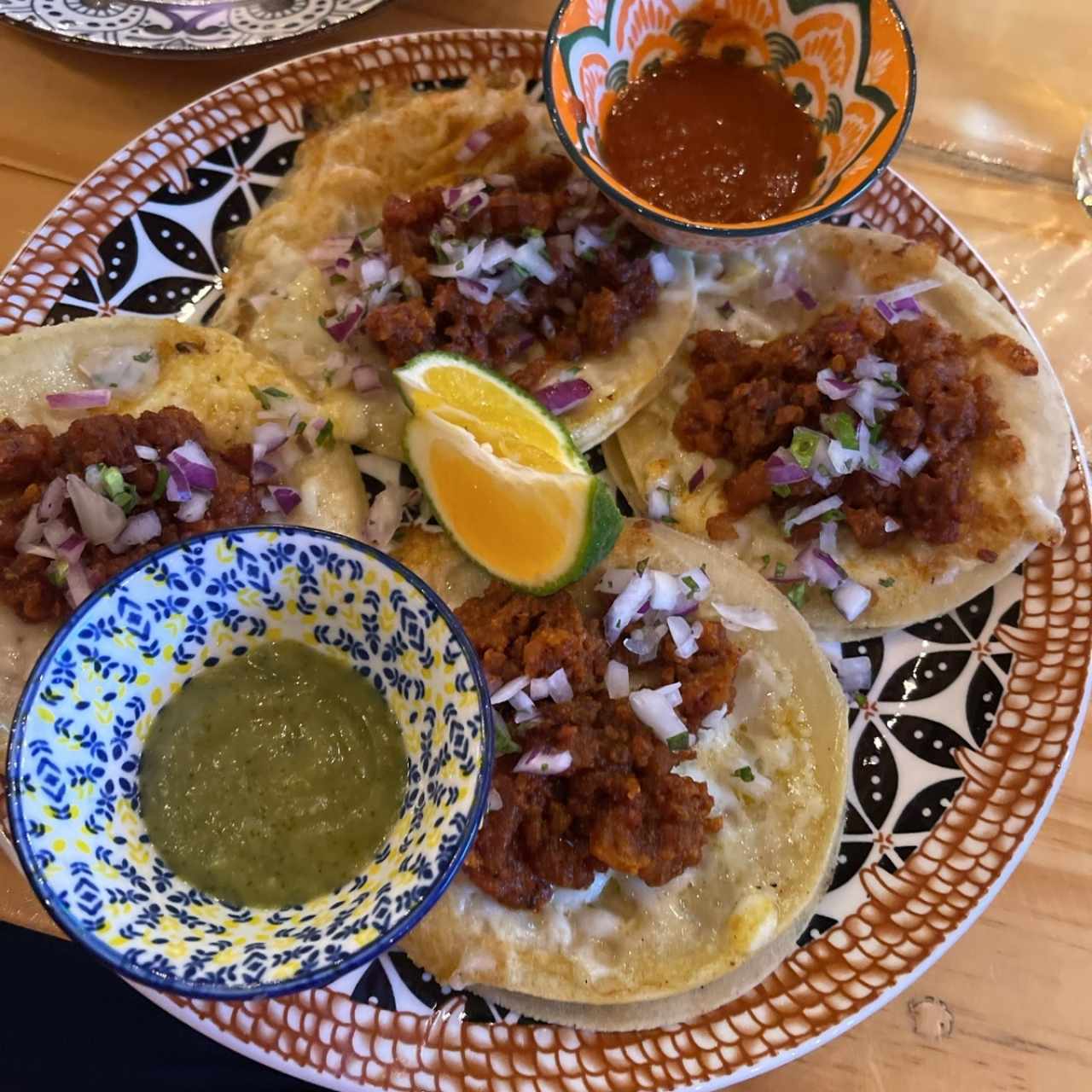 Tacos de chicharrón 