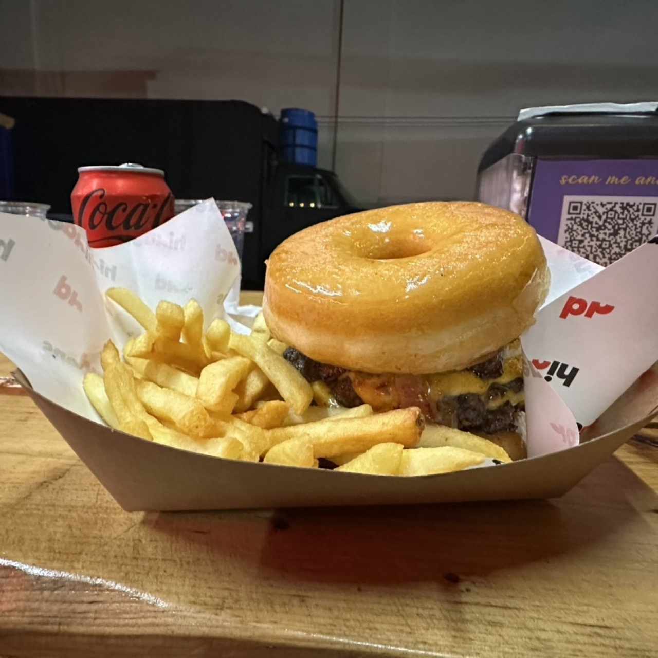 Donut burger