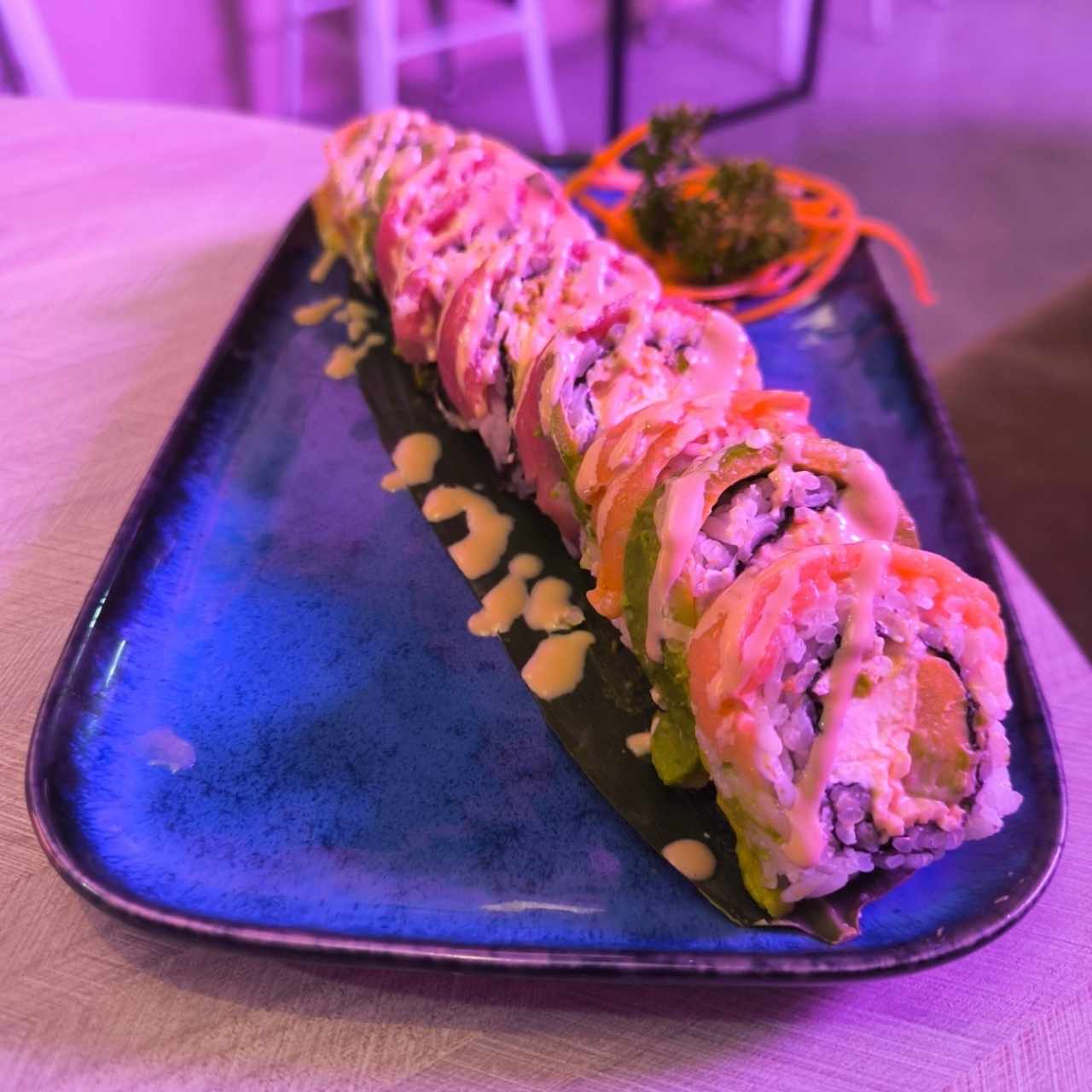 Rainbow sushi roll