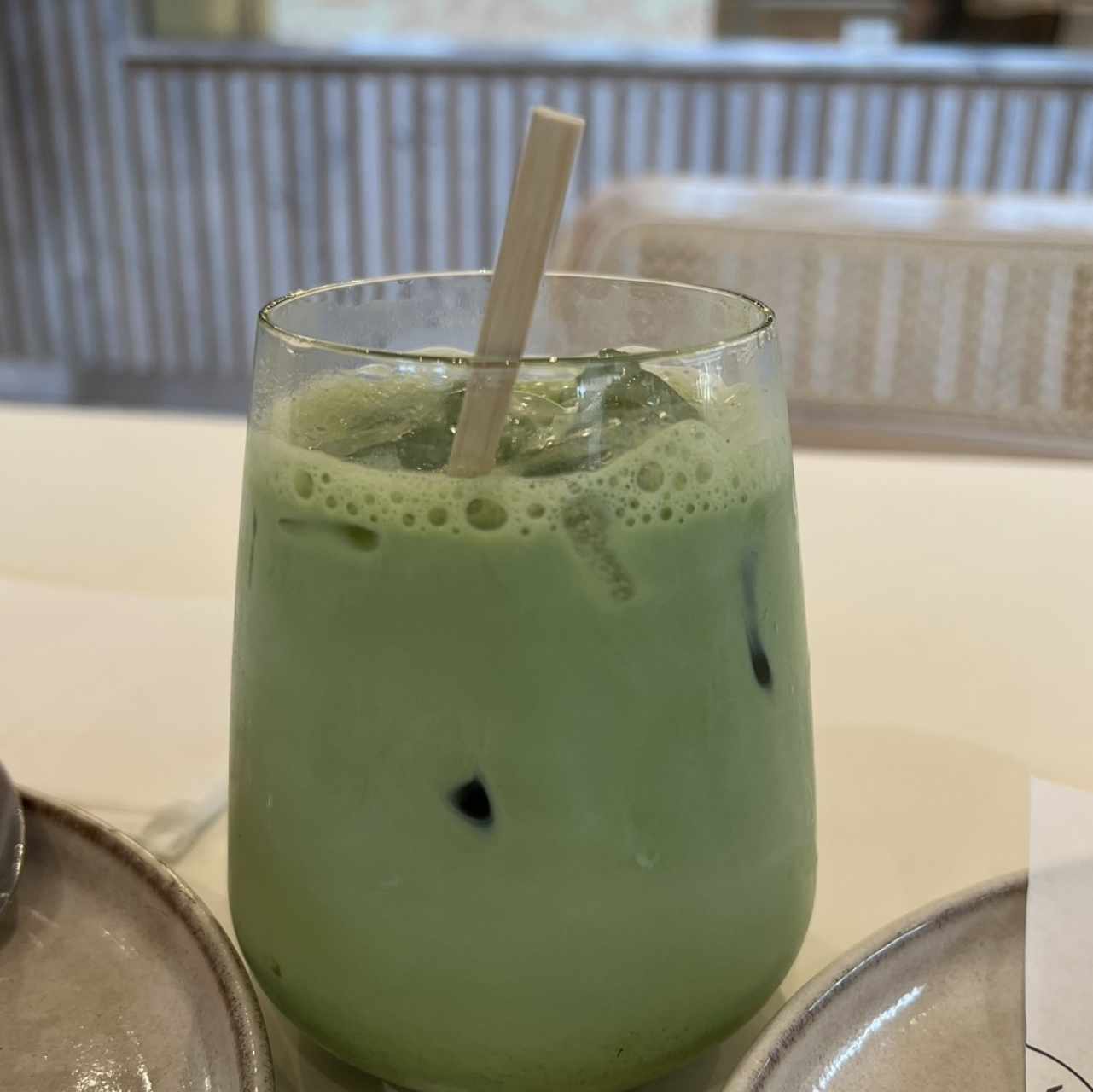 Matcha latte frio