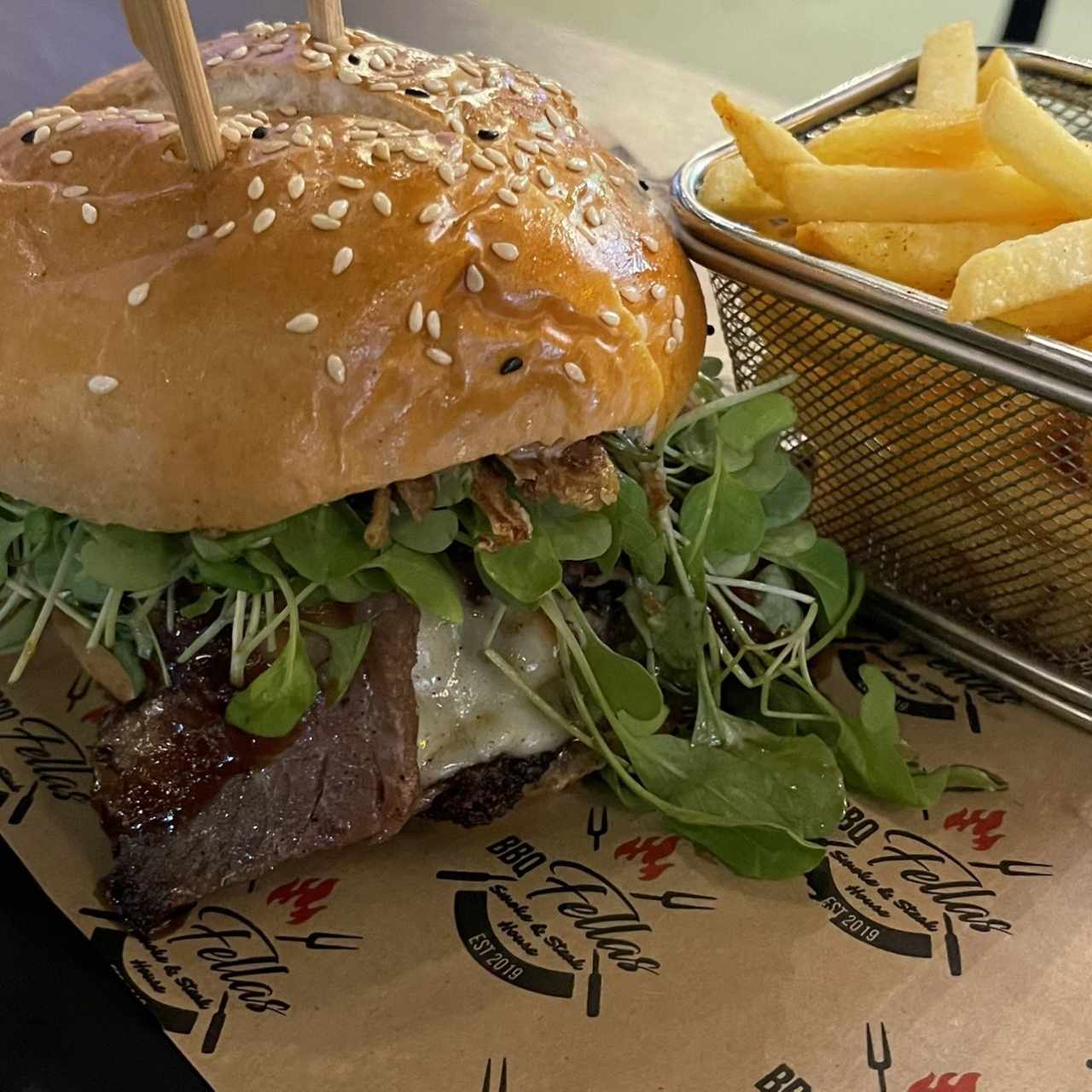 Hamburguesa brisqueta