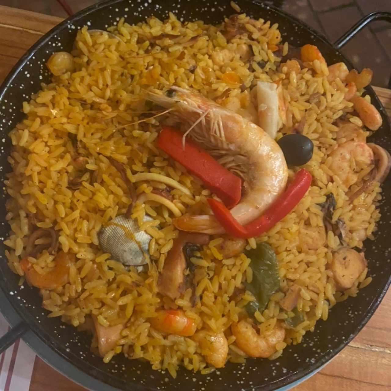 Paella Marinera (Solo Mariscos)