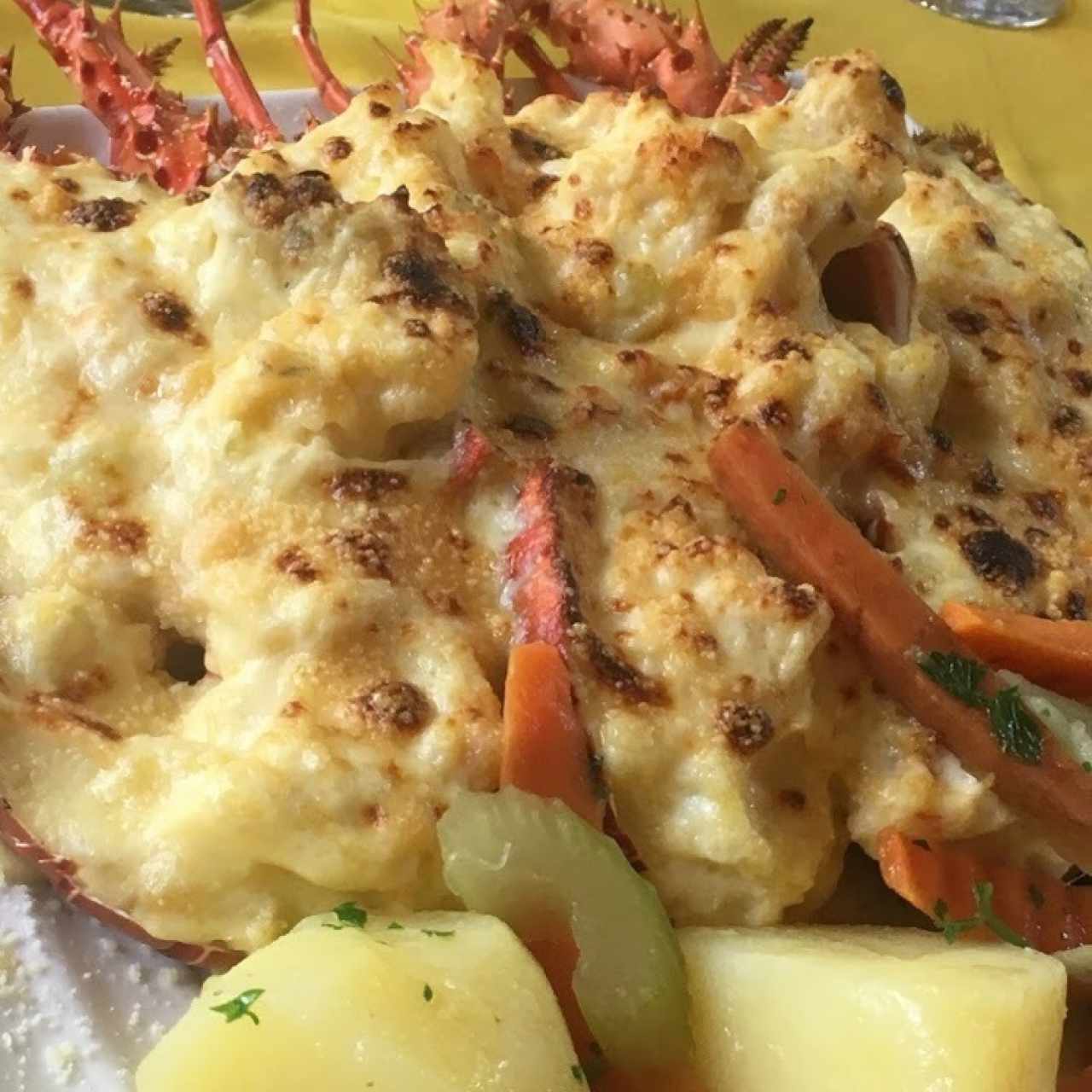 langosta gratinada