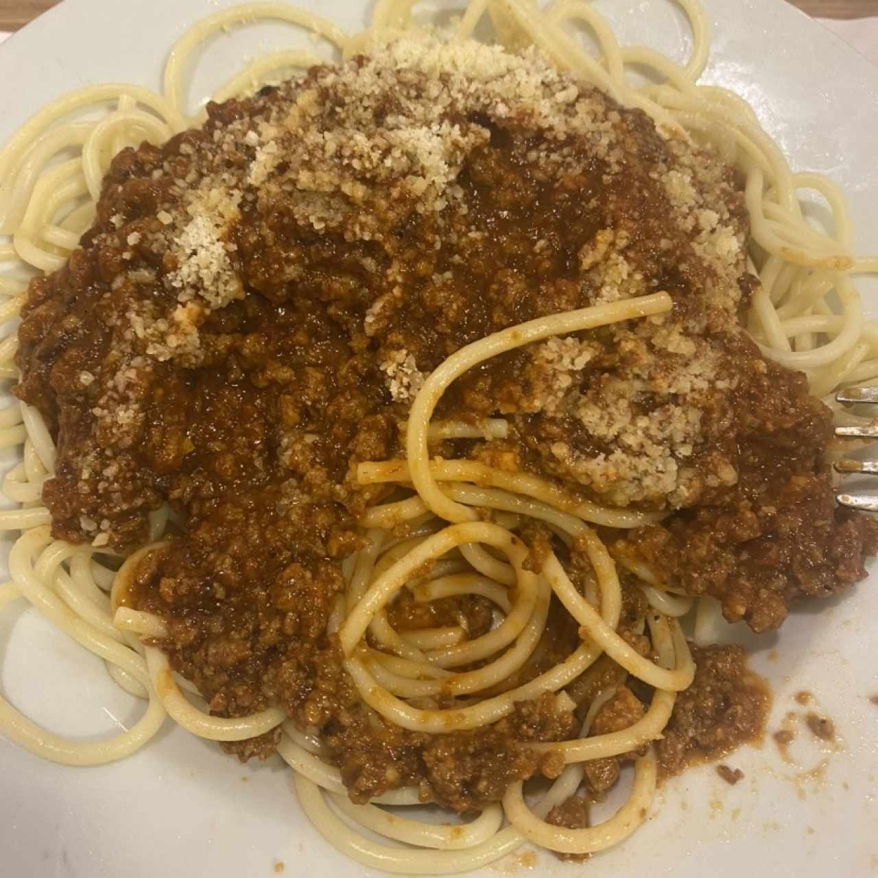 Con Salsa Bolognesa - Ground Beef Spaguetti