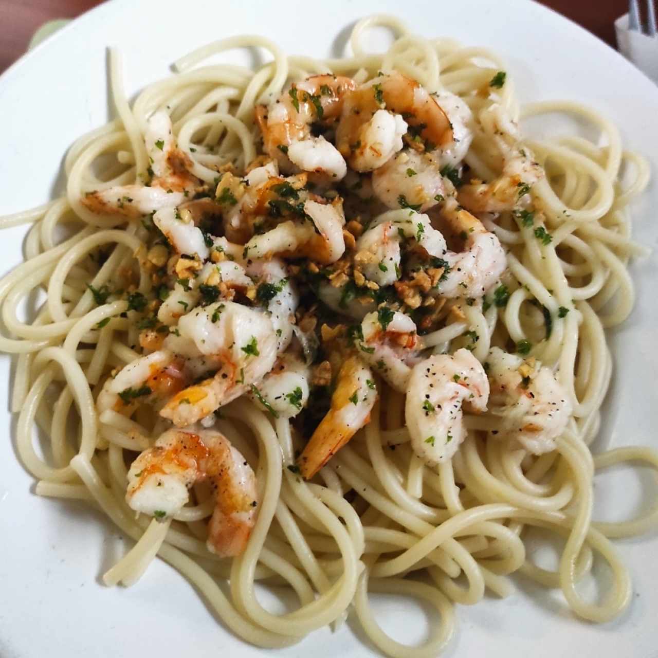 Pastas - Spaguetti con Camarones