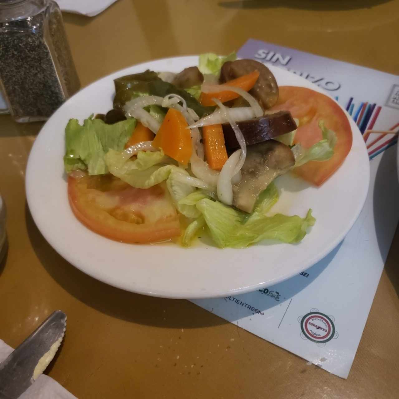 guarnición de ensalada