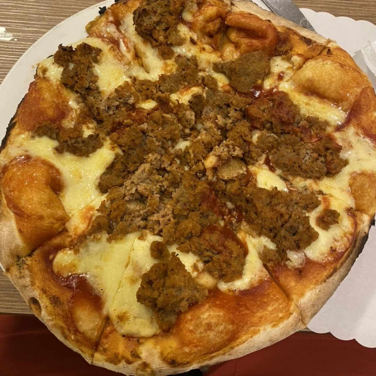 pizza carne molida