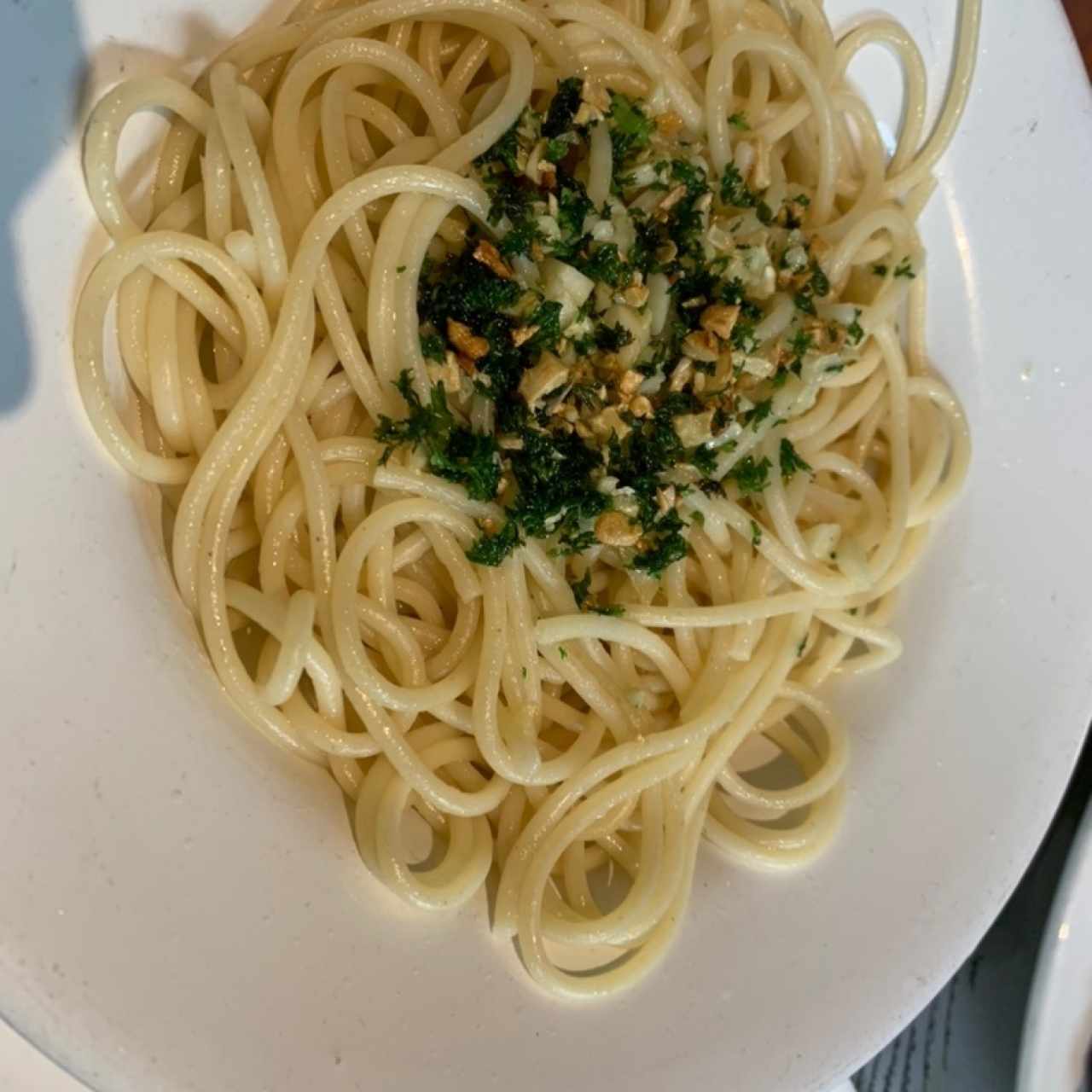 spaguetti al oleo