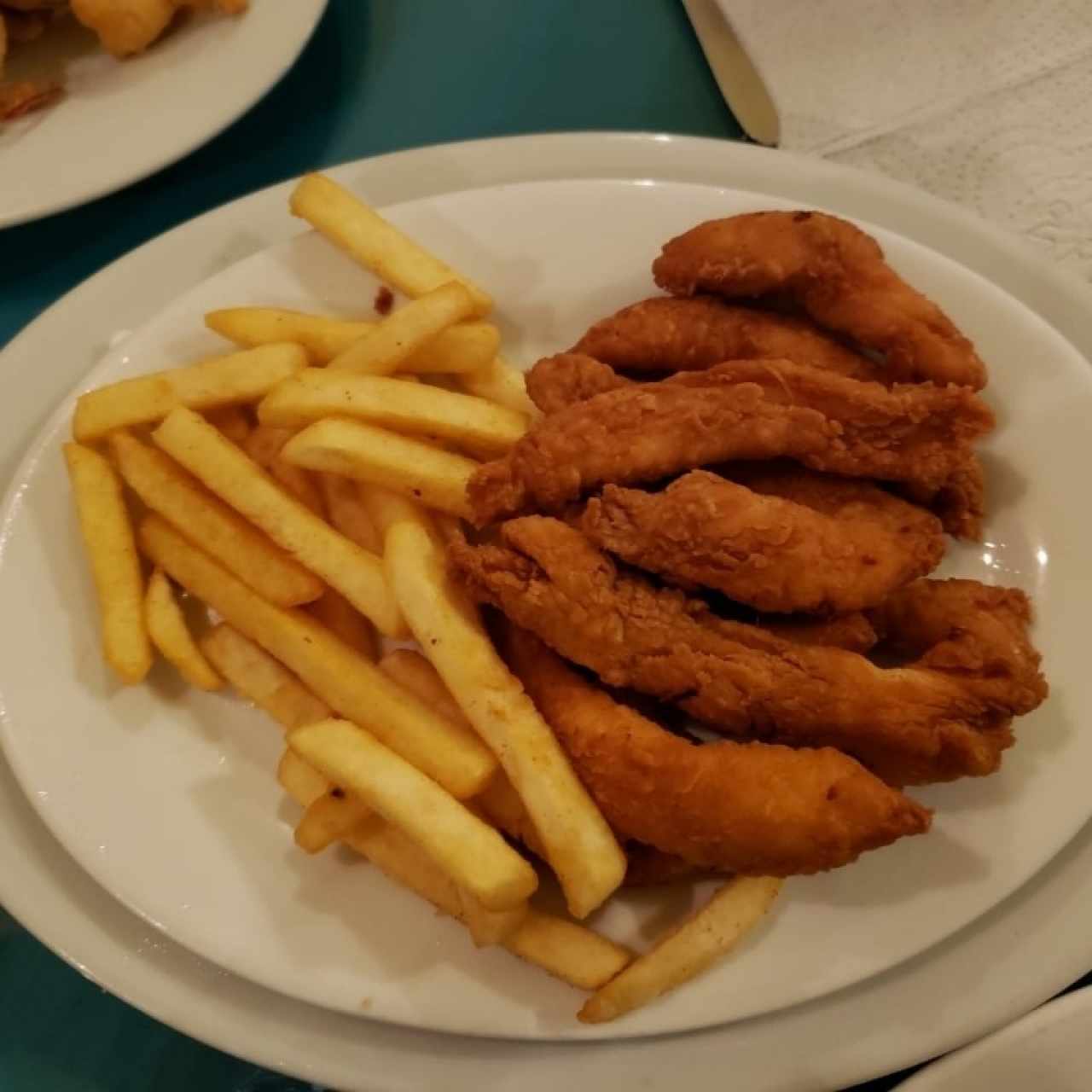 Chicken fingers para niños 