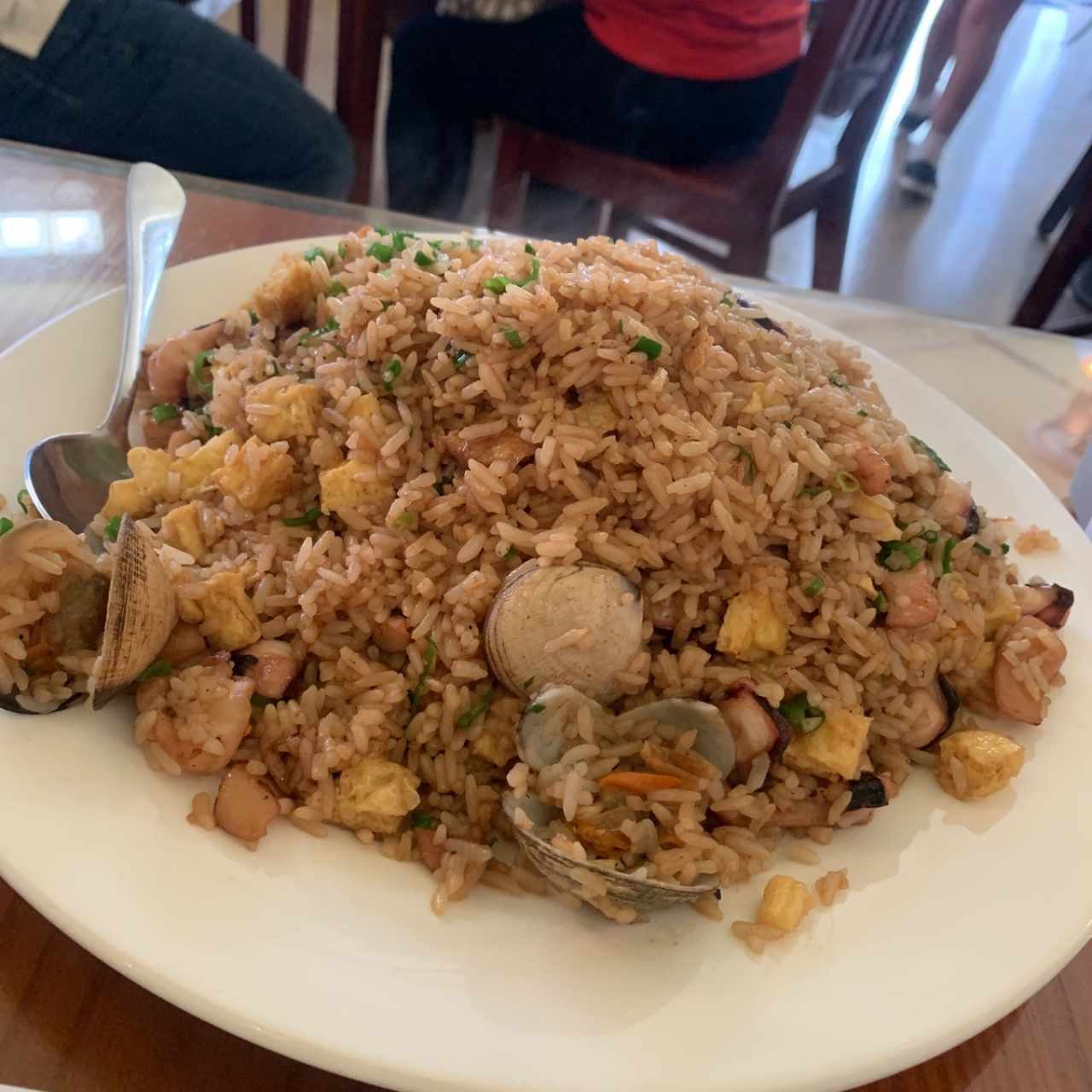 Arroz chaufa con Mariscos