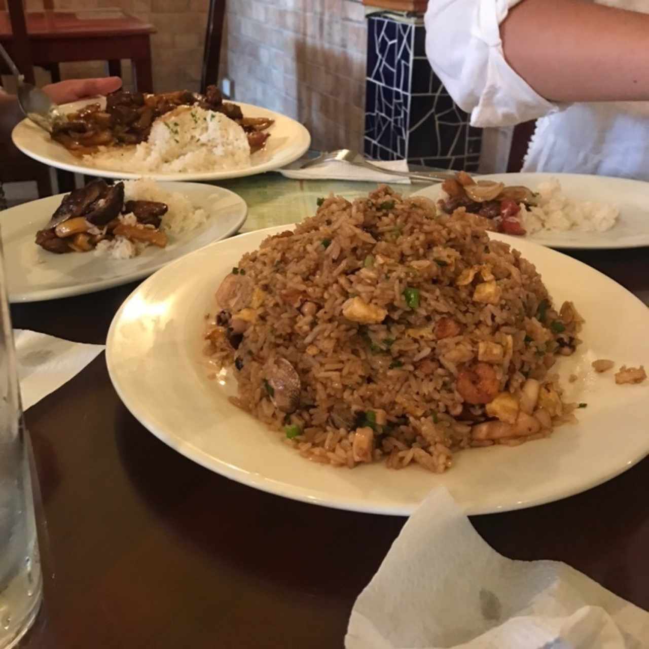 Arroz chaufa con Mariscos