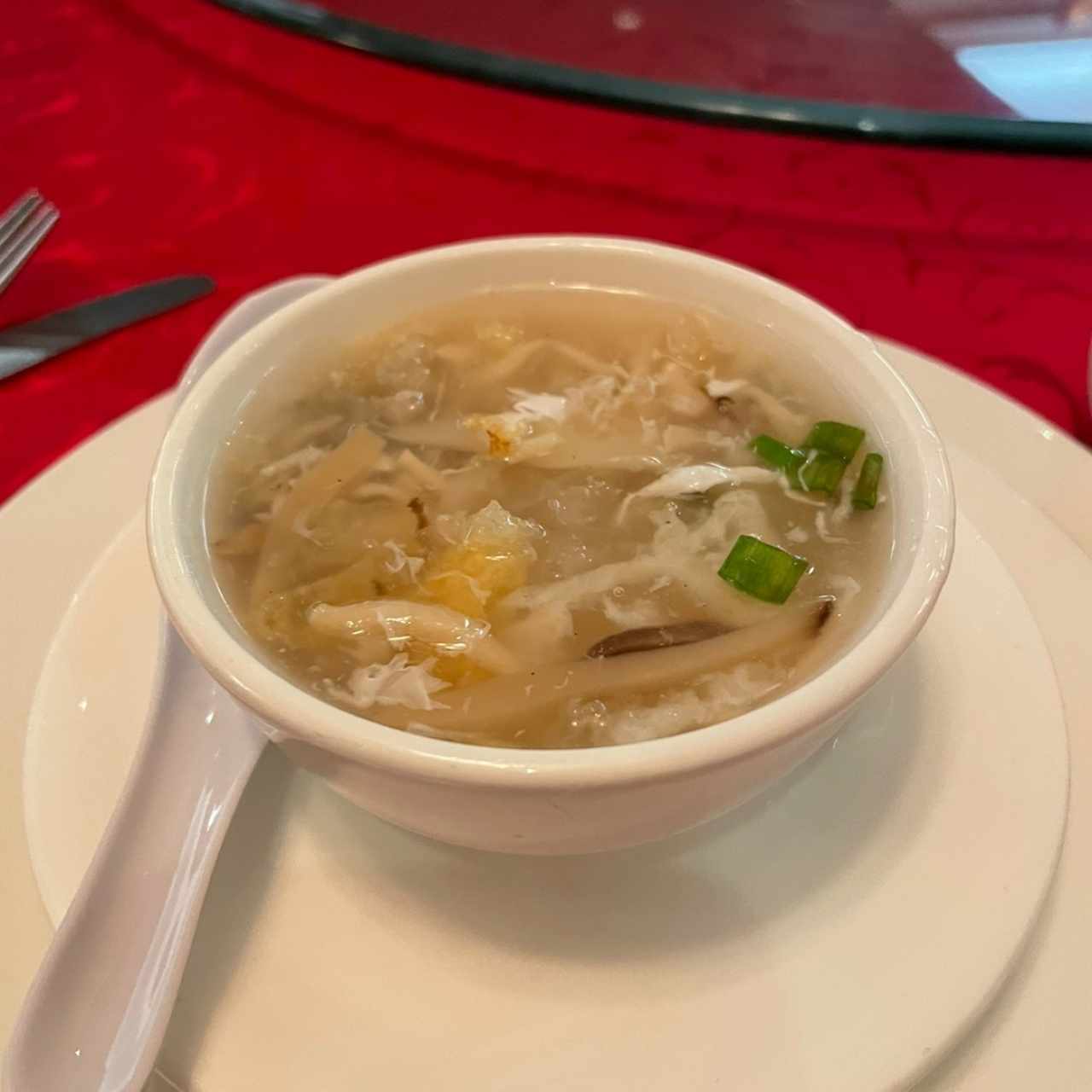 Sopa de buche de pescado