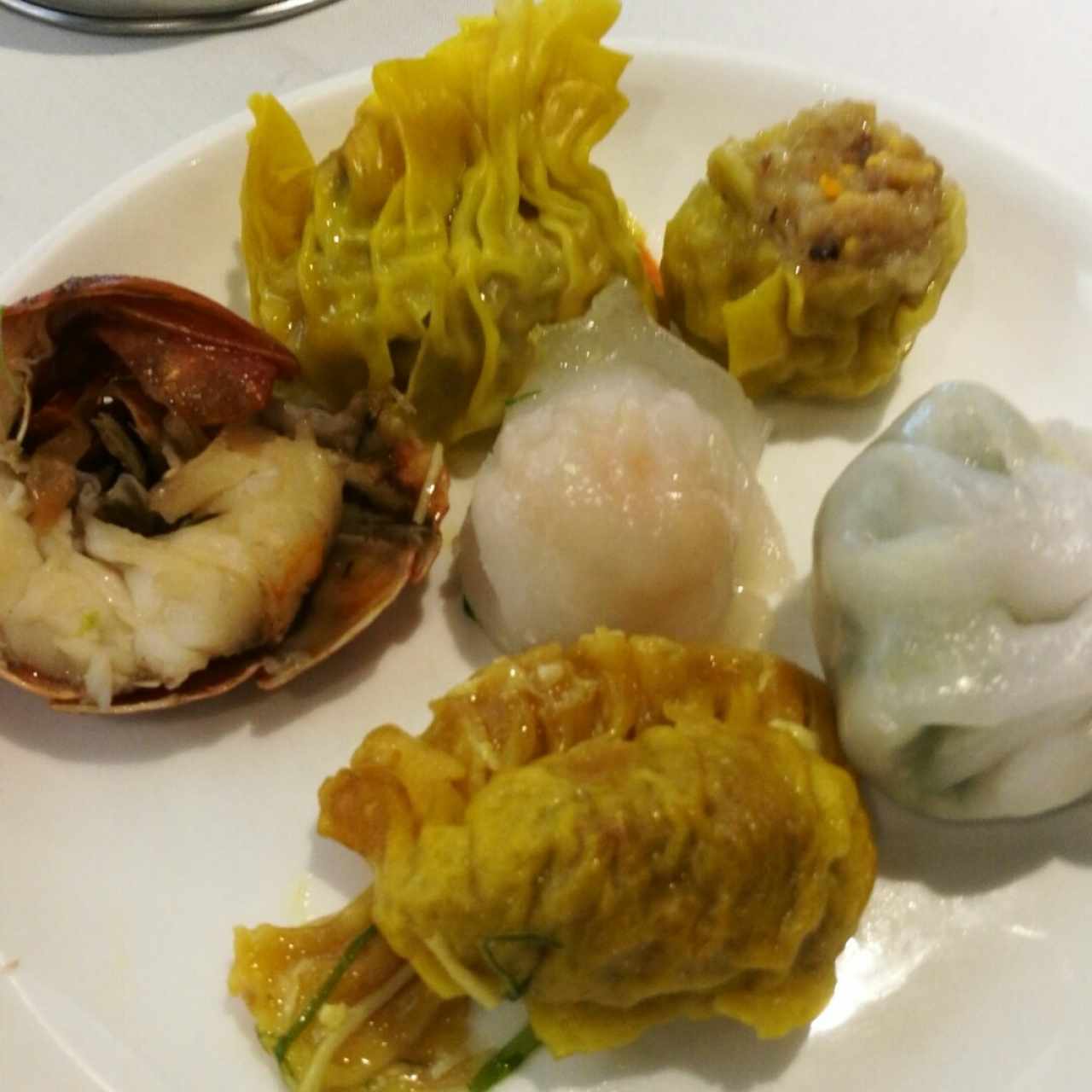 langosta, Siu mai, carne con jengibre