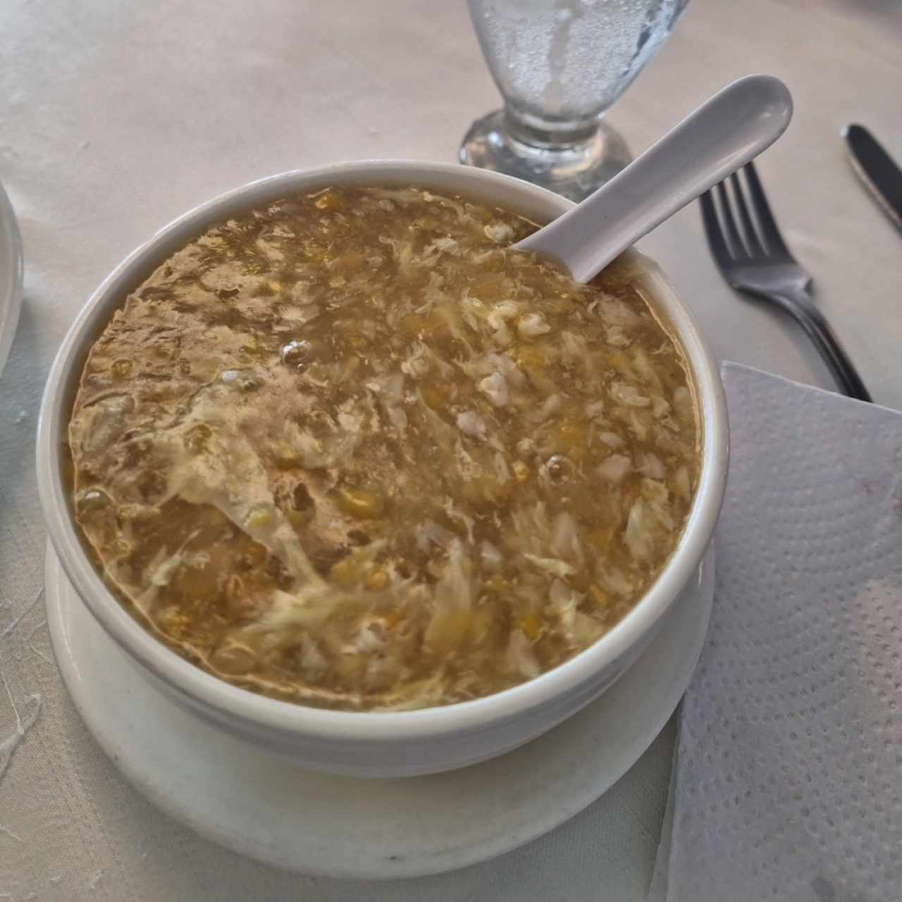 Sopa de Maíz con Pollo