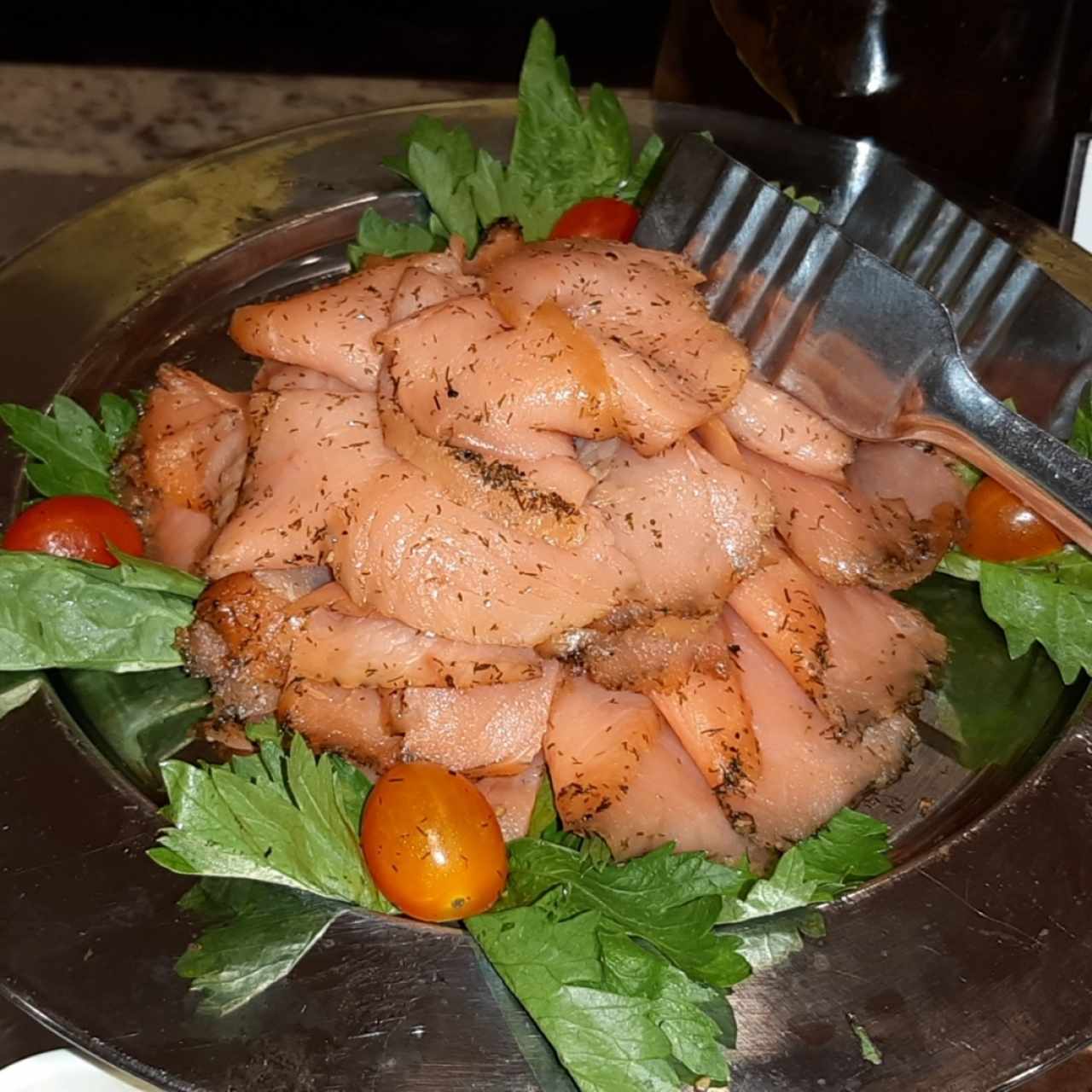 Carpaccio de salmon