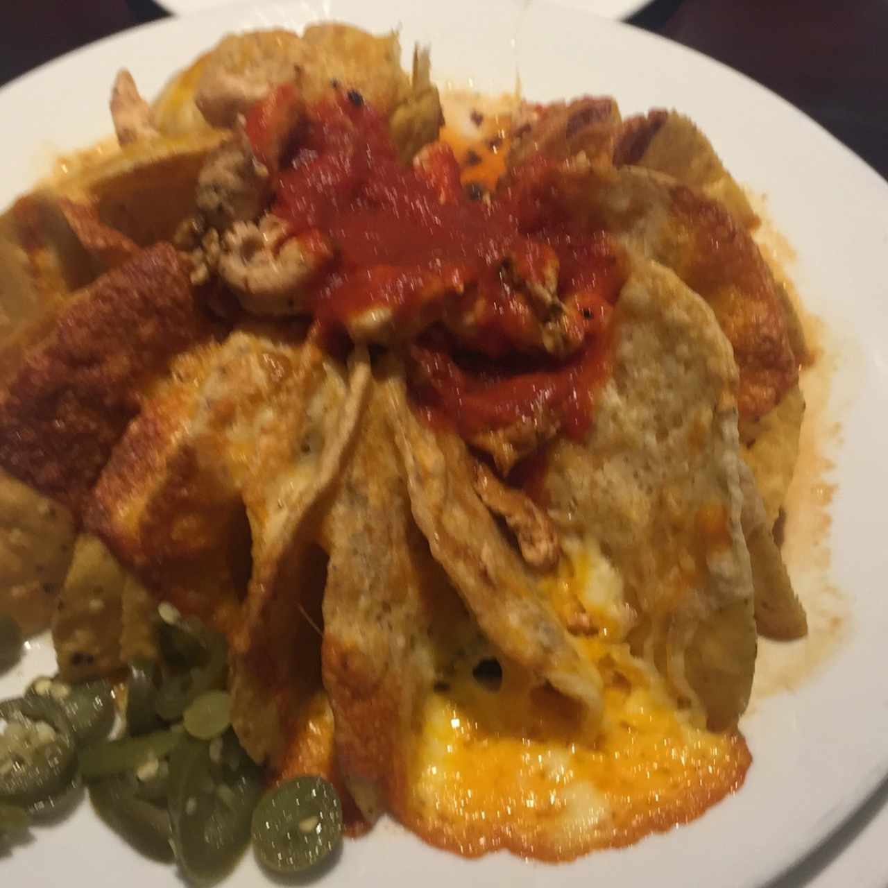 nachos de pollo