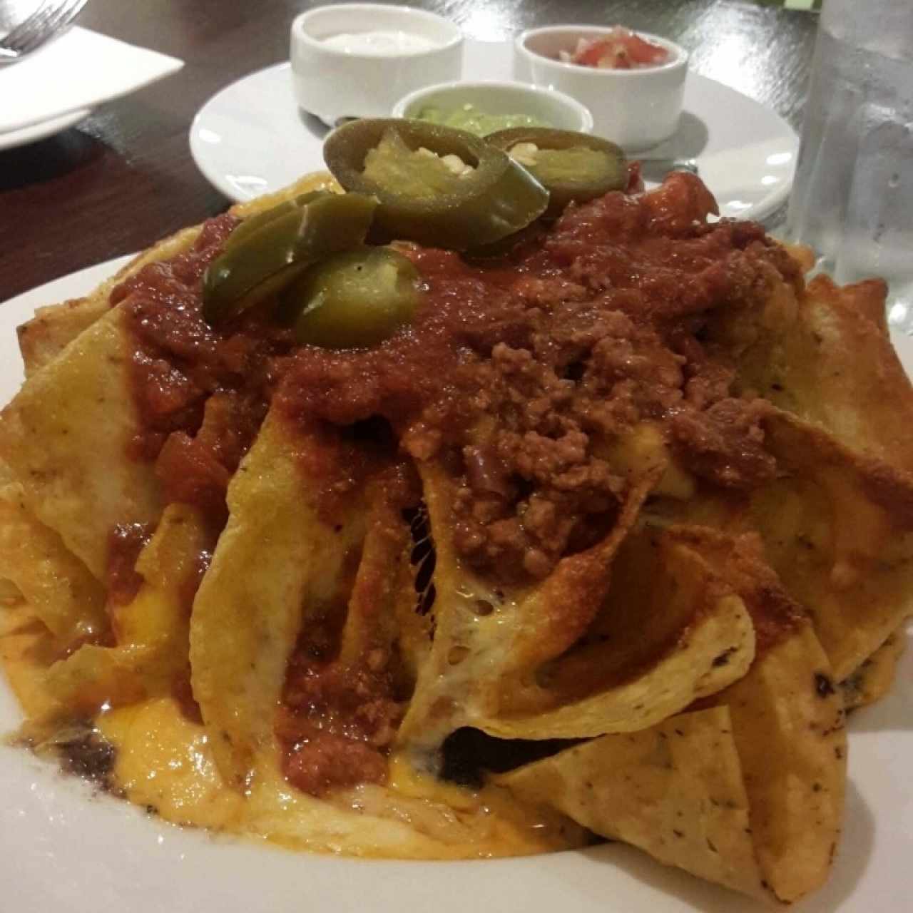 mini nachos con todo