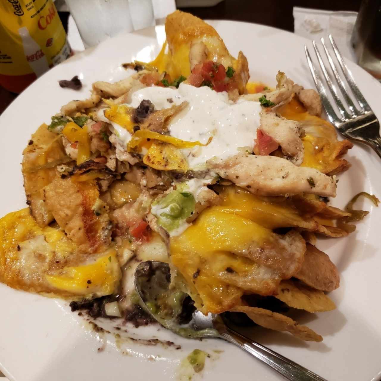 Nachos de pollo