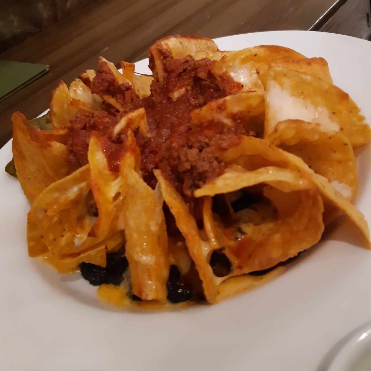 nachos con chili