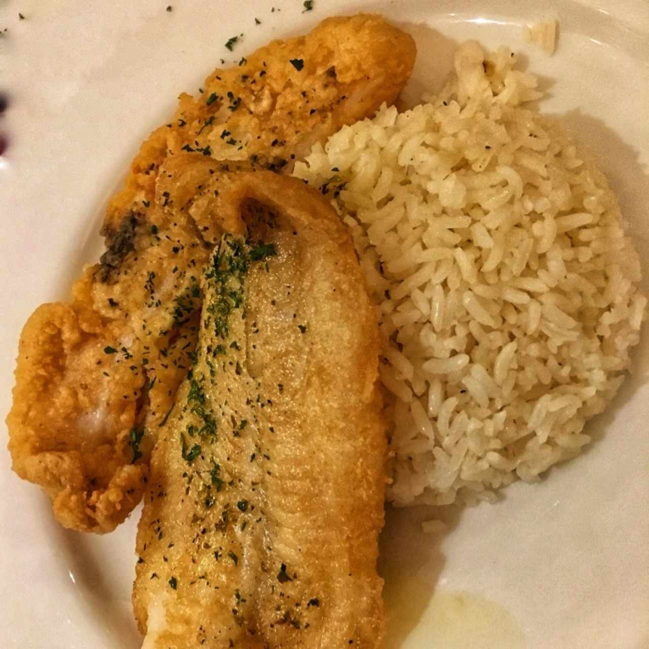 Corvina con arroz