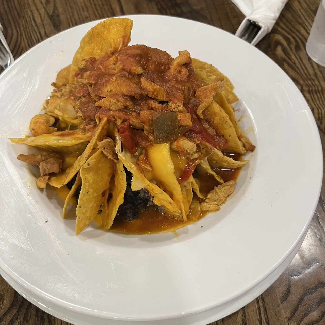 Nachos de pollo