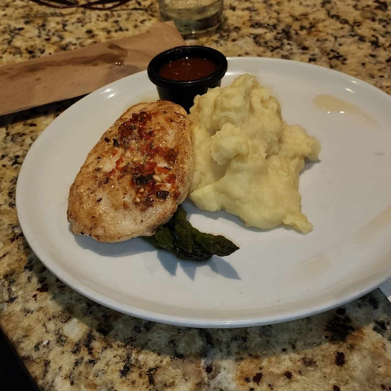 Pechuga de pollo a la Plancha con pure